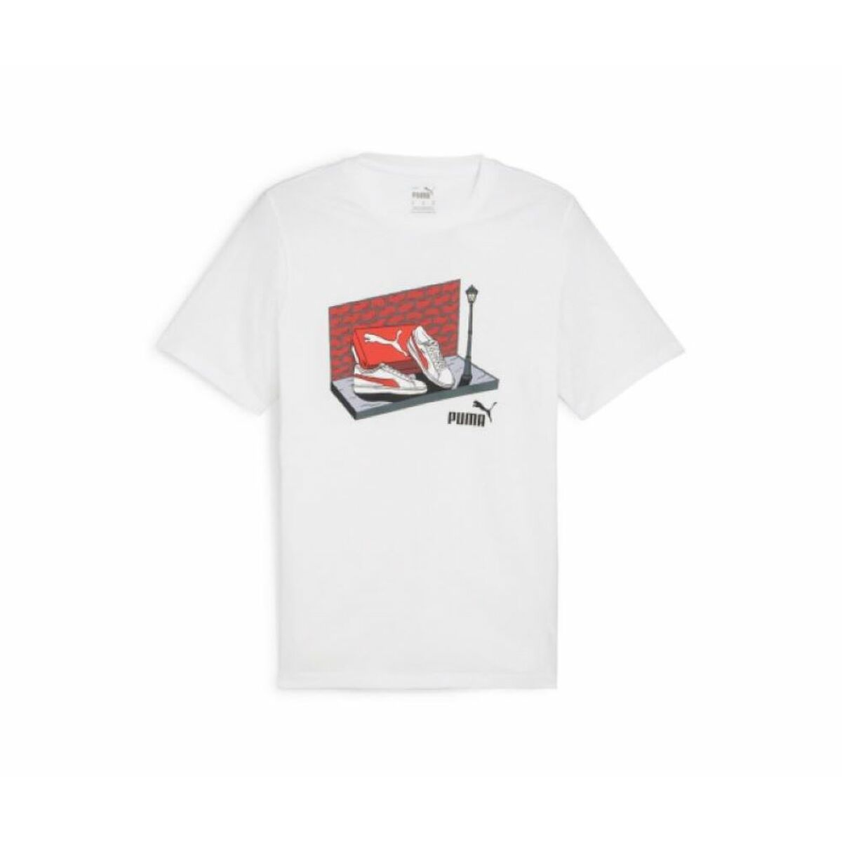 Camiseta de Manga Corta Hombre Puma Blanco
