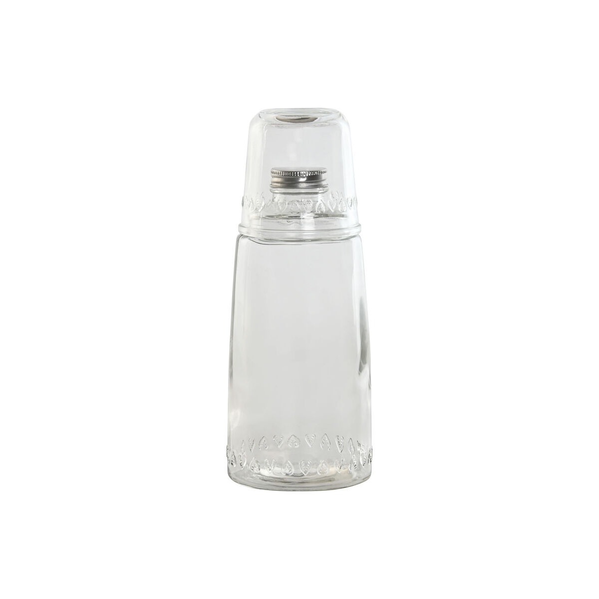 Botella de Agua Home ESPRIT Transparente Cristal 240 ml 1 L