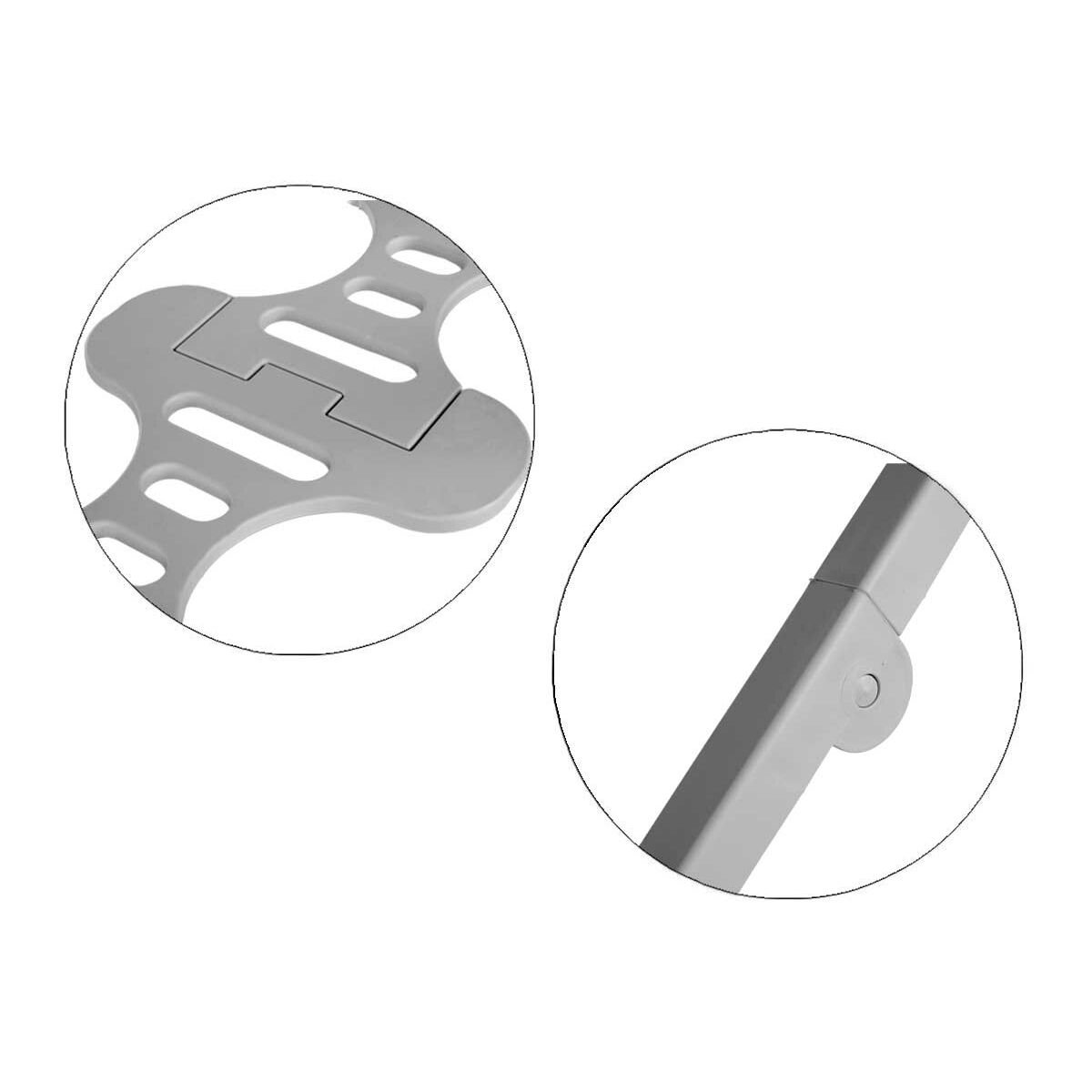 Tendedero Plegable Kipit Pompeya Antracita Resina Polipropileno 190 x 56 x 115 cm 56 x 7 x 121 cm (4 Unidades)