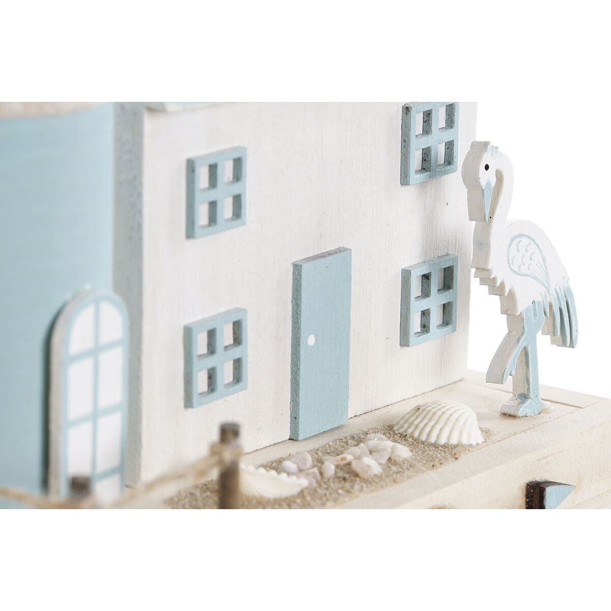 Figura Decorativa Home ESPRIT Azul Azul marino 17 x 8,5 x 30 cm (2 Unidades)