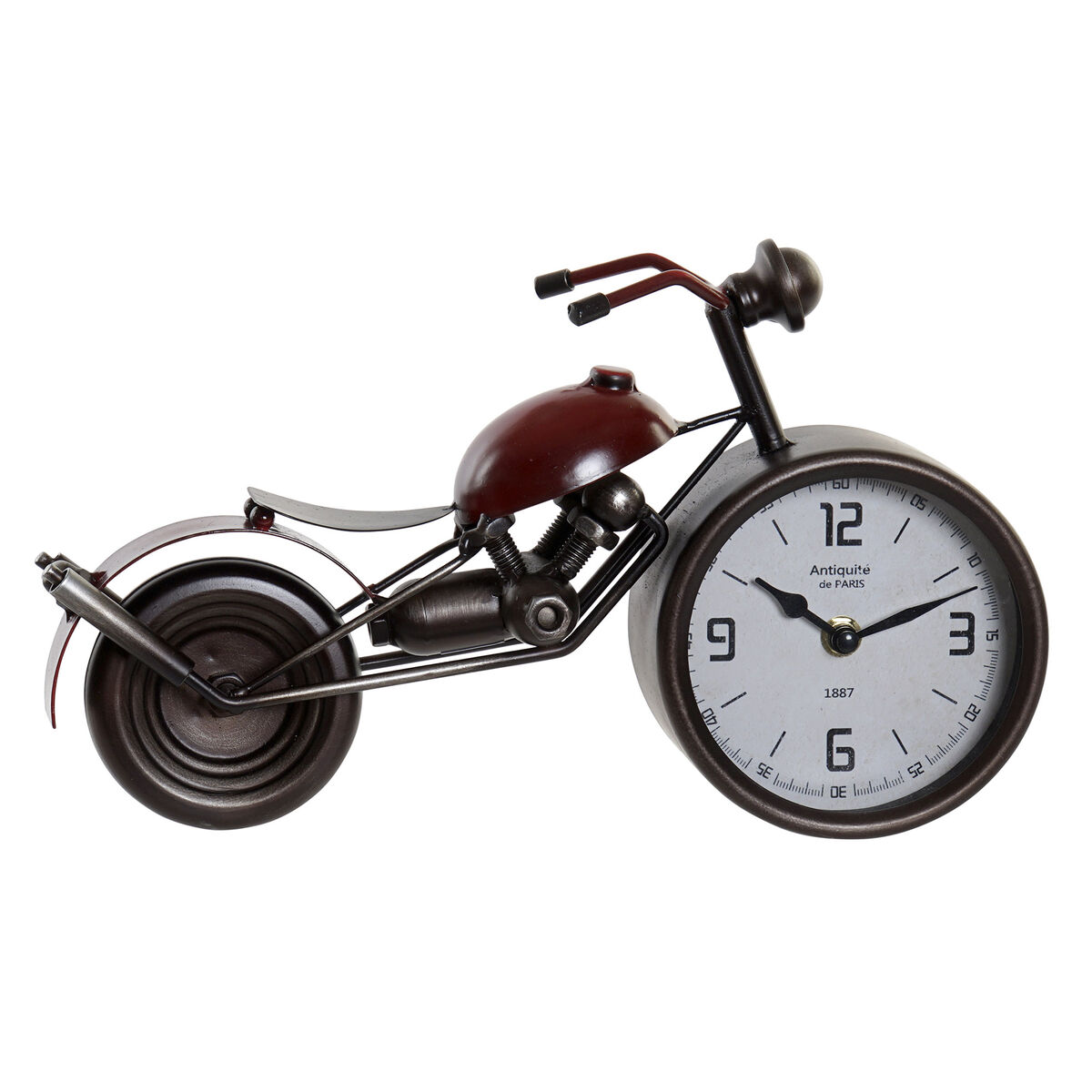 Reloj de Mesa Home ESPRIT Rojo Moto Vintage