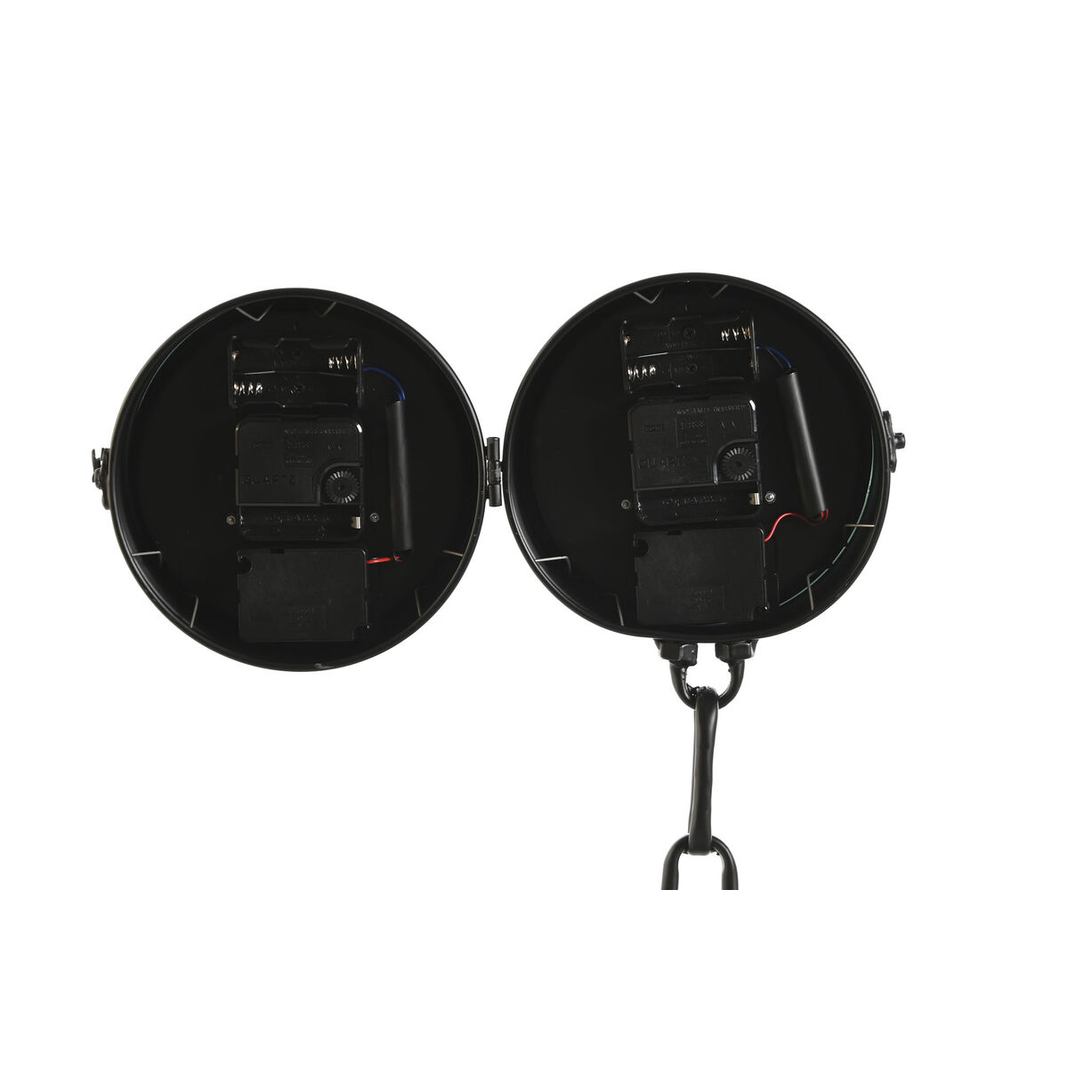 Reloj de Mesa Home ESPRIT Blanco Negro Plateado