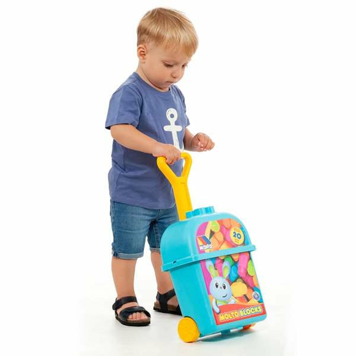 Juego de Construcción con Bloques Moltó 20 Piezas Trolley