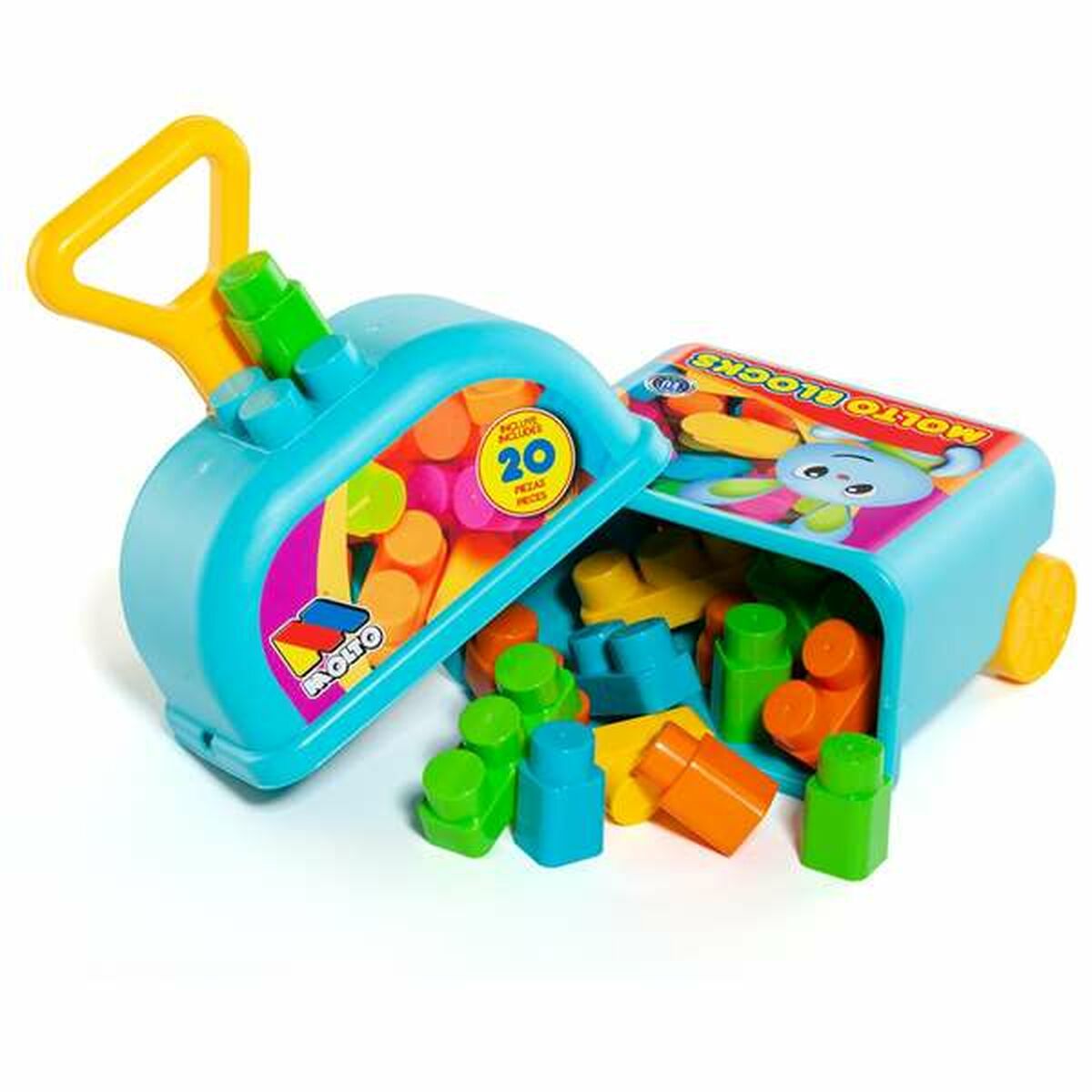 Juego de Construcción con Bloques Moltó 20 Piezas Trolley