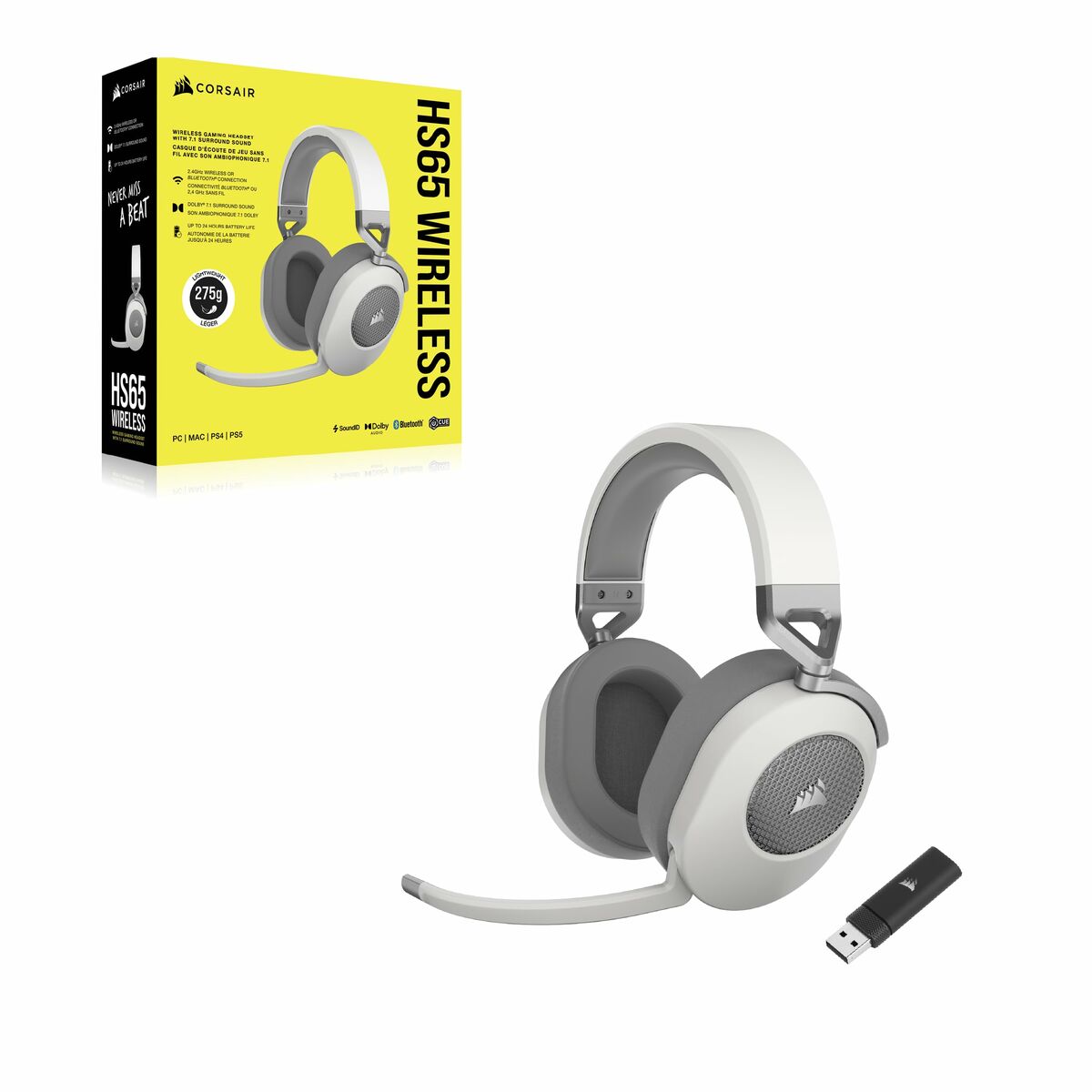 Auriculares con Micrófono Corsair Blanco