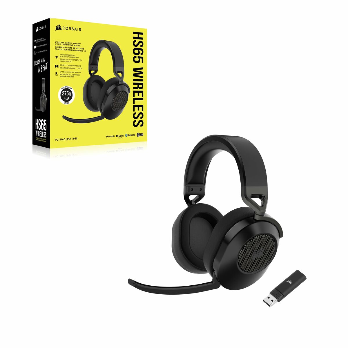 Auriculares con Micrófono Corsair Negro