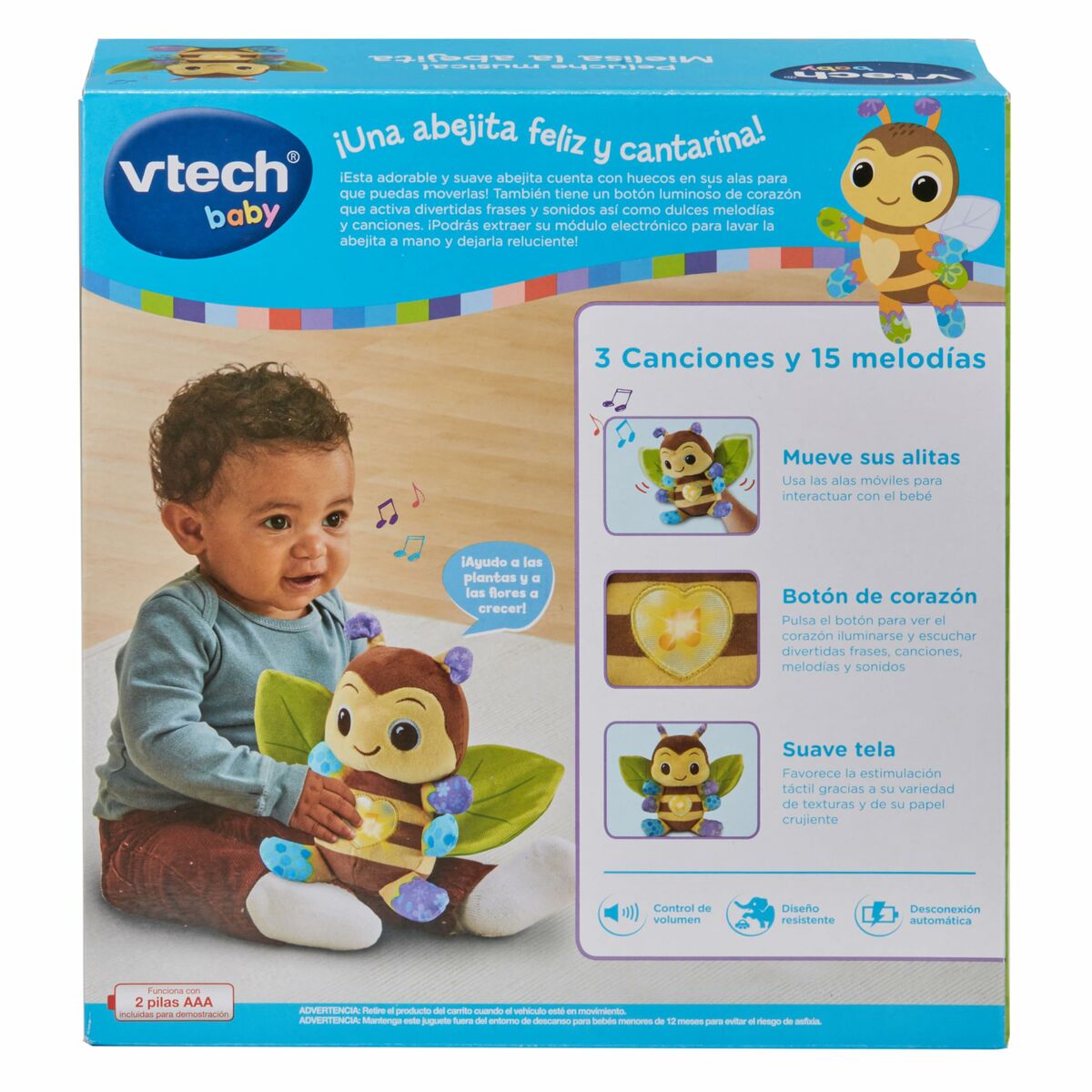 Peluche con Sonido Vtech Mielisa Abeja 22,5 x 11,6 x 24,1 cm