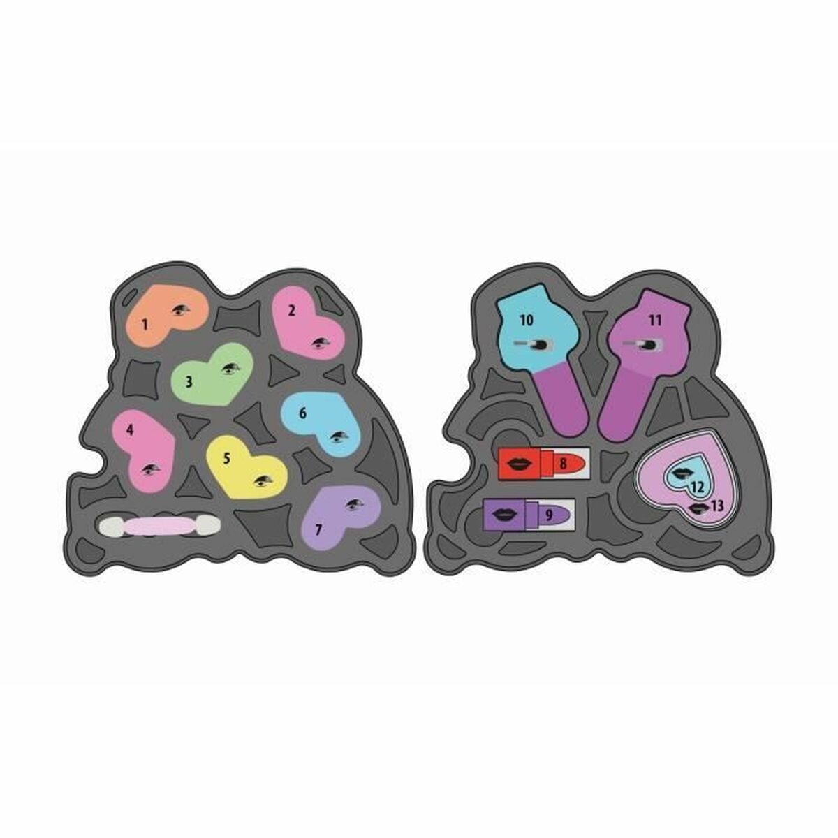 Set de Maquillaje Infantil Clementoni Crazy Chic Beauty Lovely Make up Multicolor