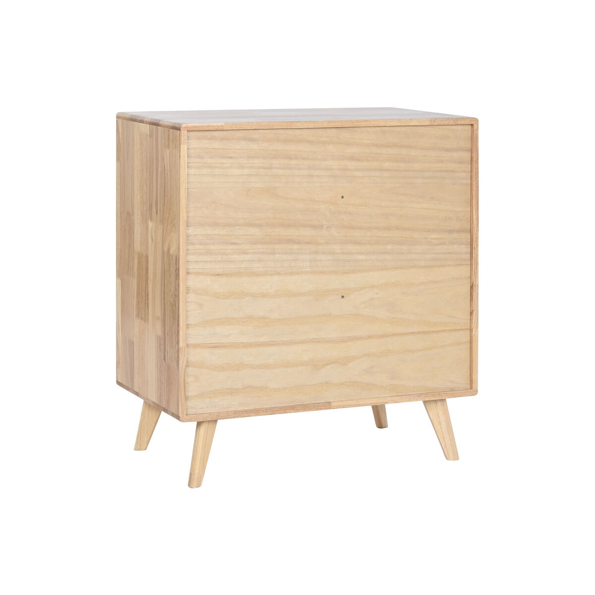 Aparador Home ESPRIT Natural Metal Ratán Madera de caucho 73,5 x 35 x 78 cm