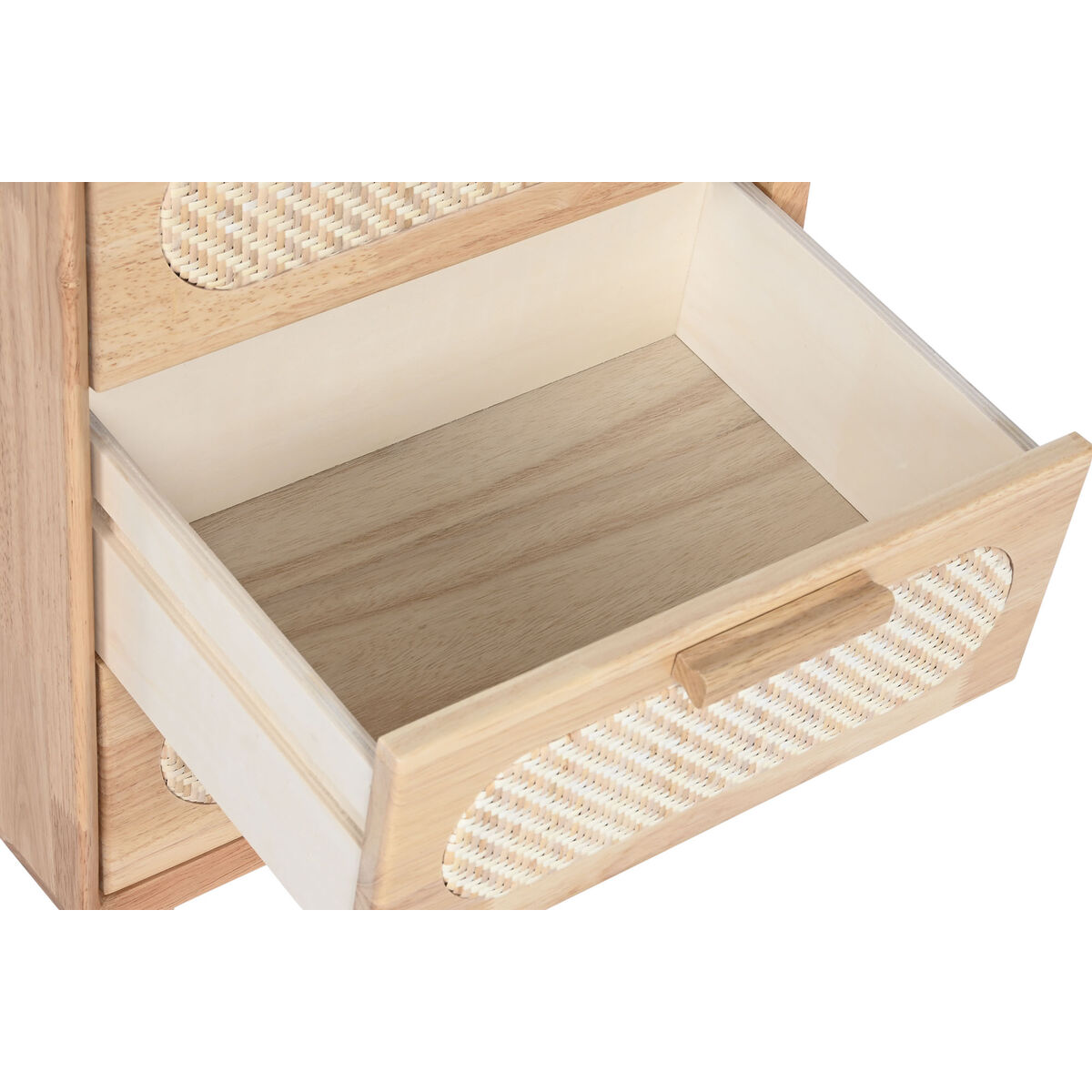 Cajonera Home ESPRIT Natural Metal Madera de caucho 40 x 30 x 63 cm