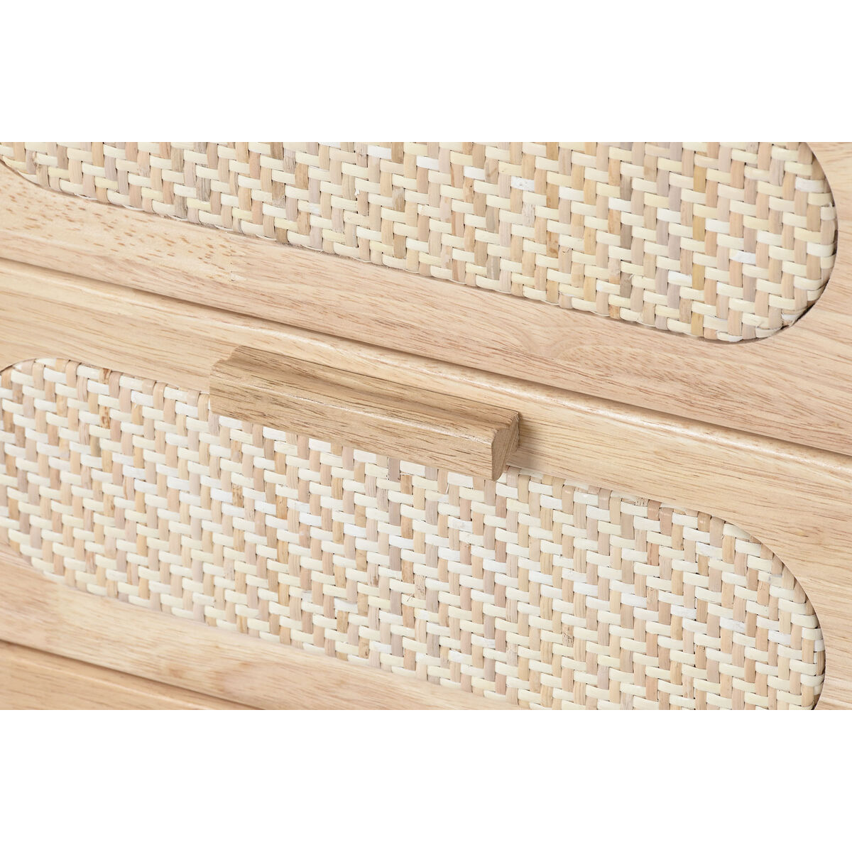 Cajonera Home ESPRIT Natural Metal Madera de caucho 40 x 30 x 63 cm