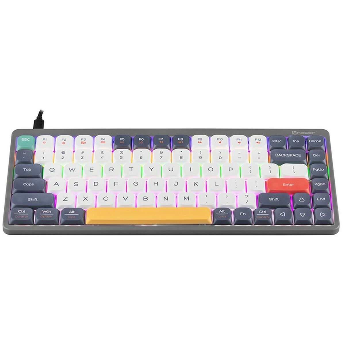 Teclado mecánico Tracer TRAKLA47279 Blanco Multicolor QWERTY