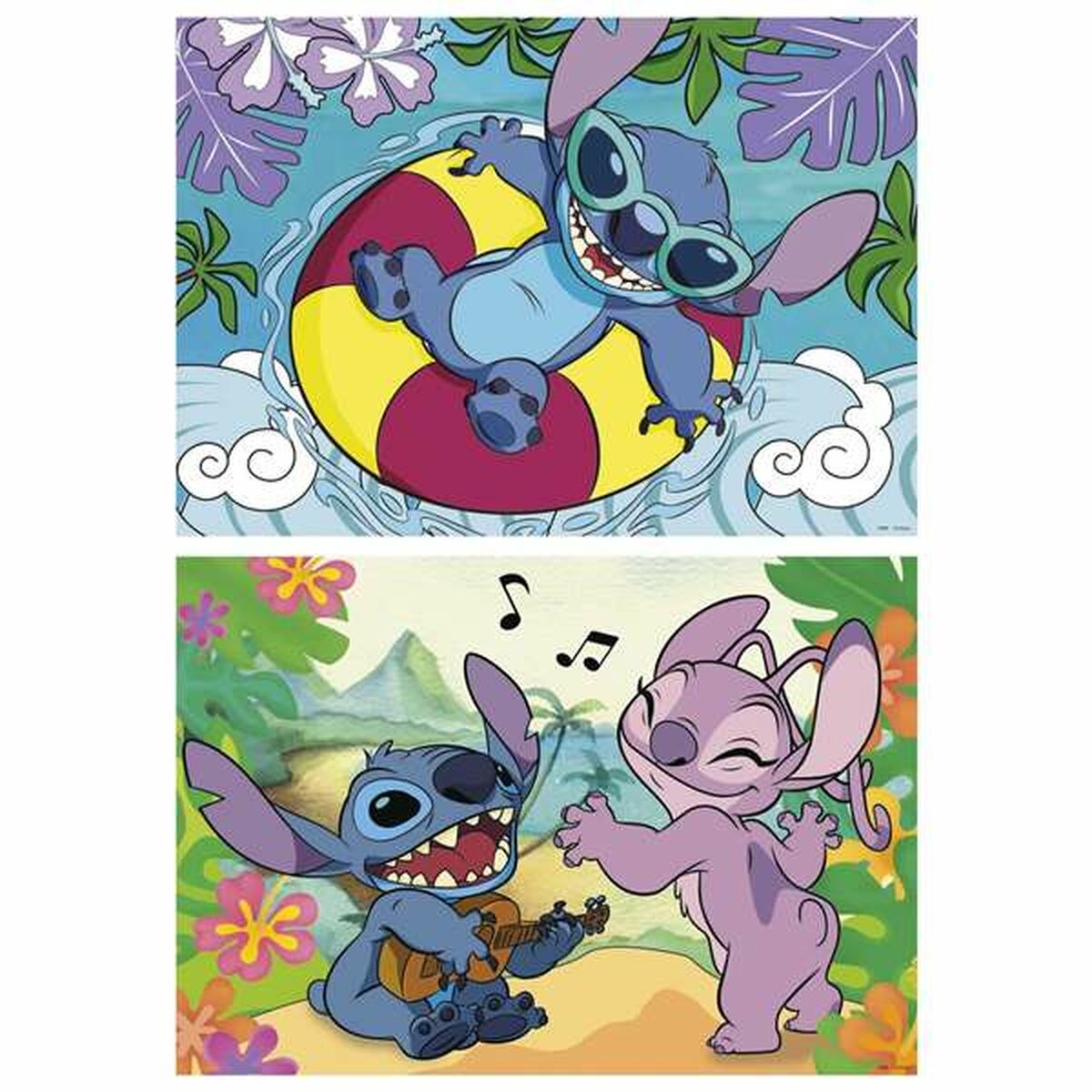 Set de 2 Puzzles Stitch 100 Piezas