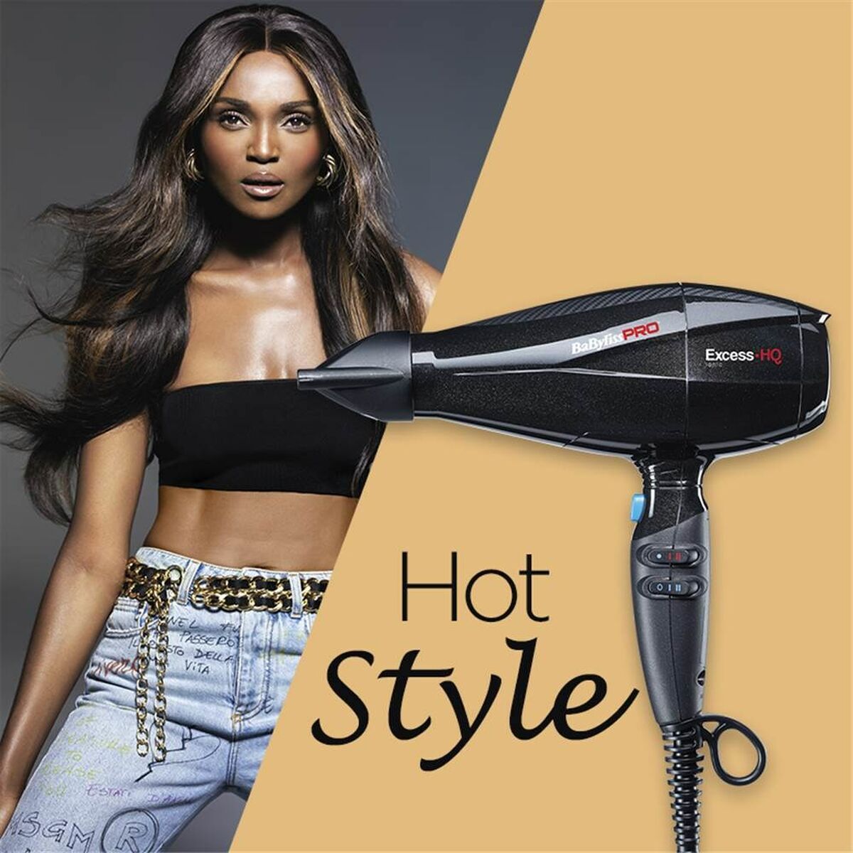 Secador de Pelo Babyliss Excess-HQ Negro 2600 W