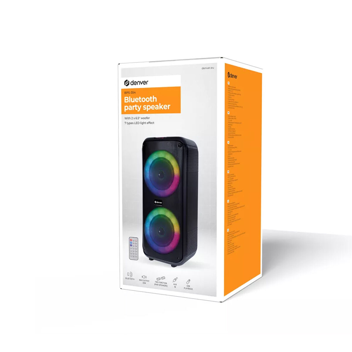 Altavoz Bluetooth Portátil Denver Electronics