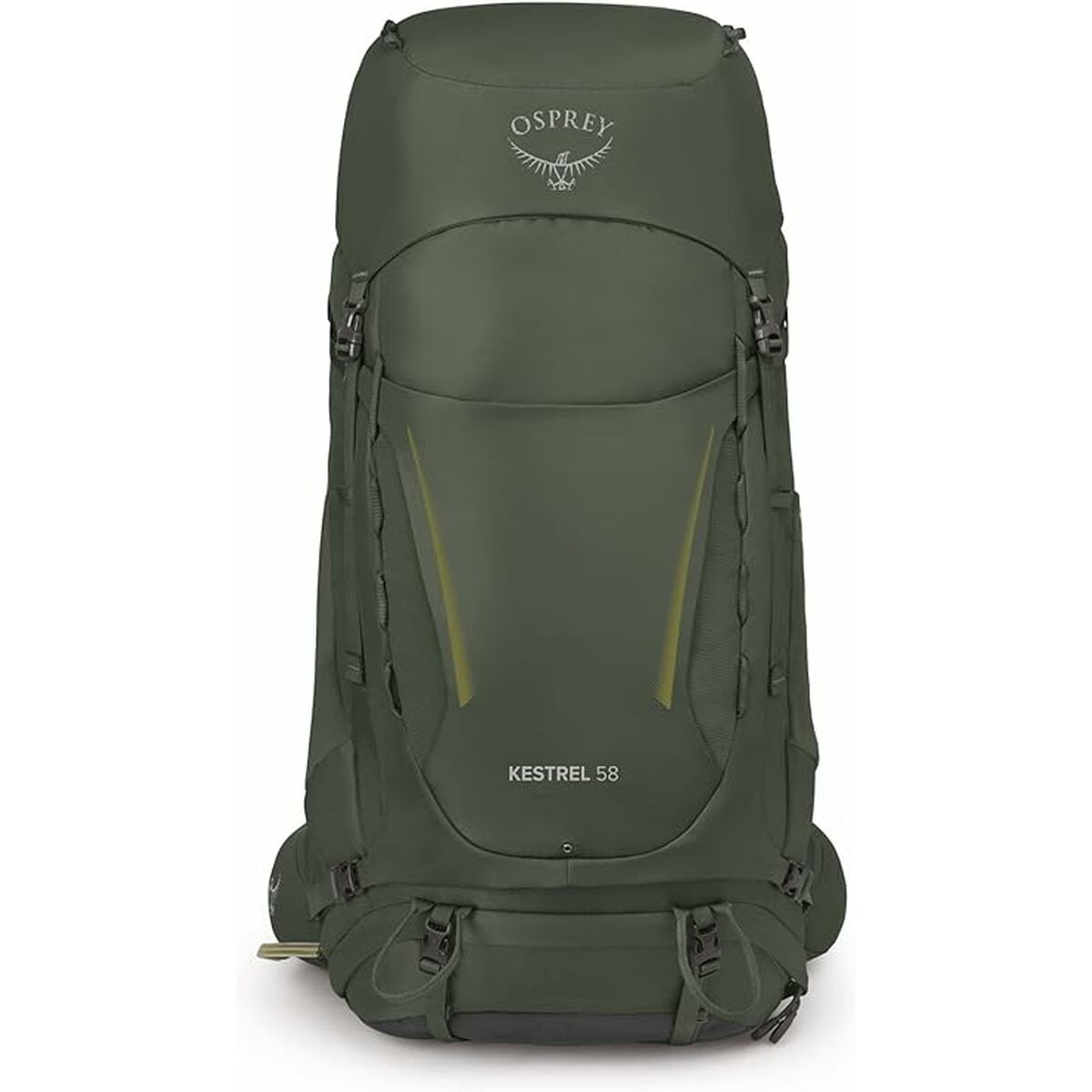 Mochila de Senderismo Osprey Kestrel Verde Caqui 58 L