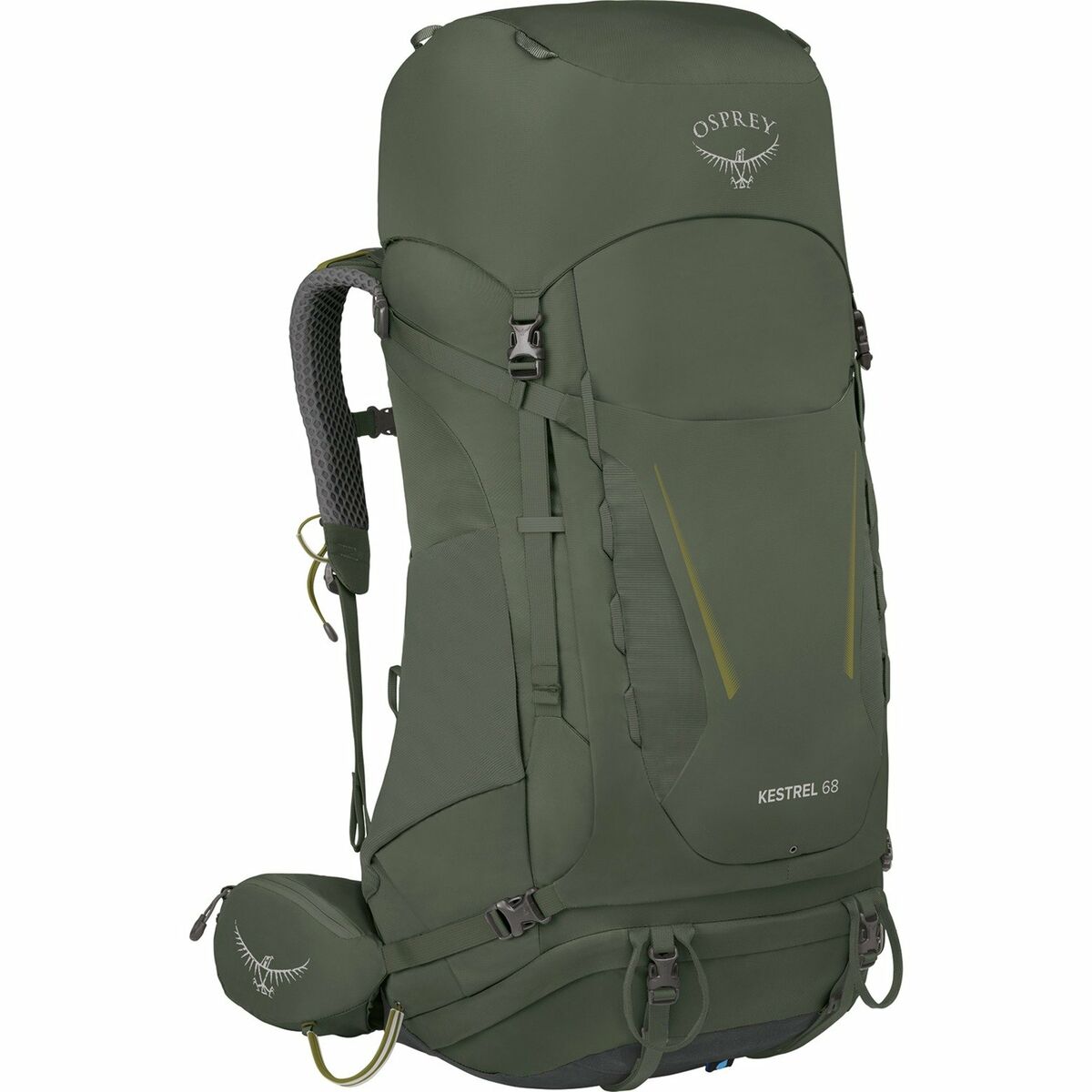 Mochila de Senderismo Osprey Kestrel Caqui 68 L