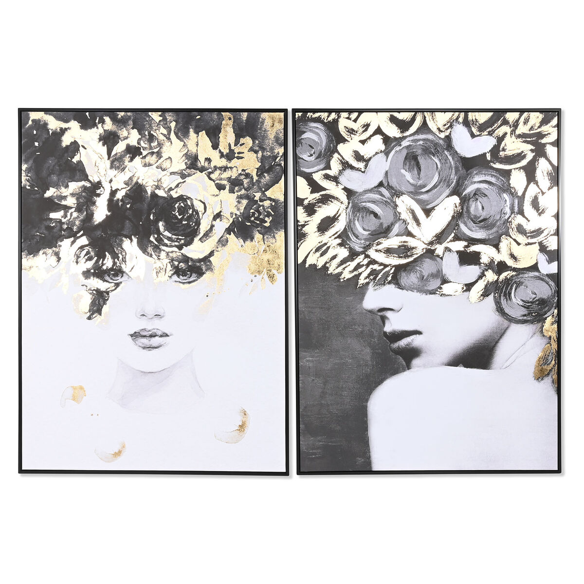 Lienzo Home ESPRIT Poliestireno Lienzo 103 x 4,5 x 143 cm