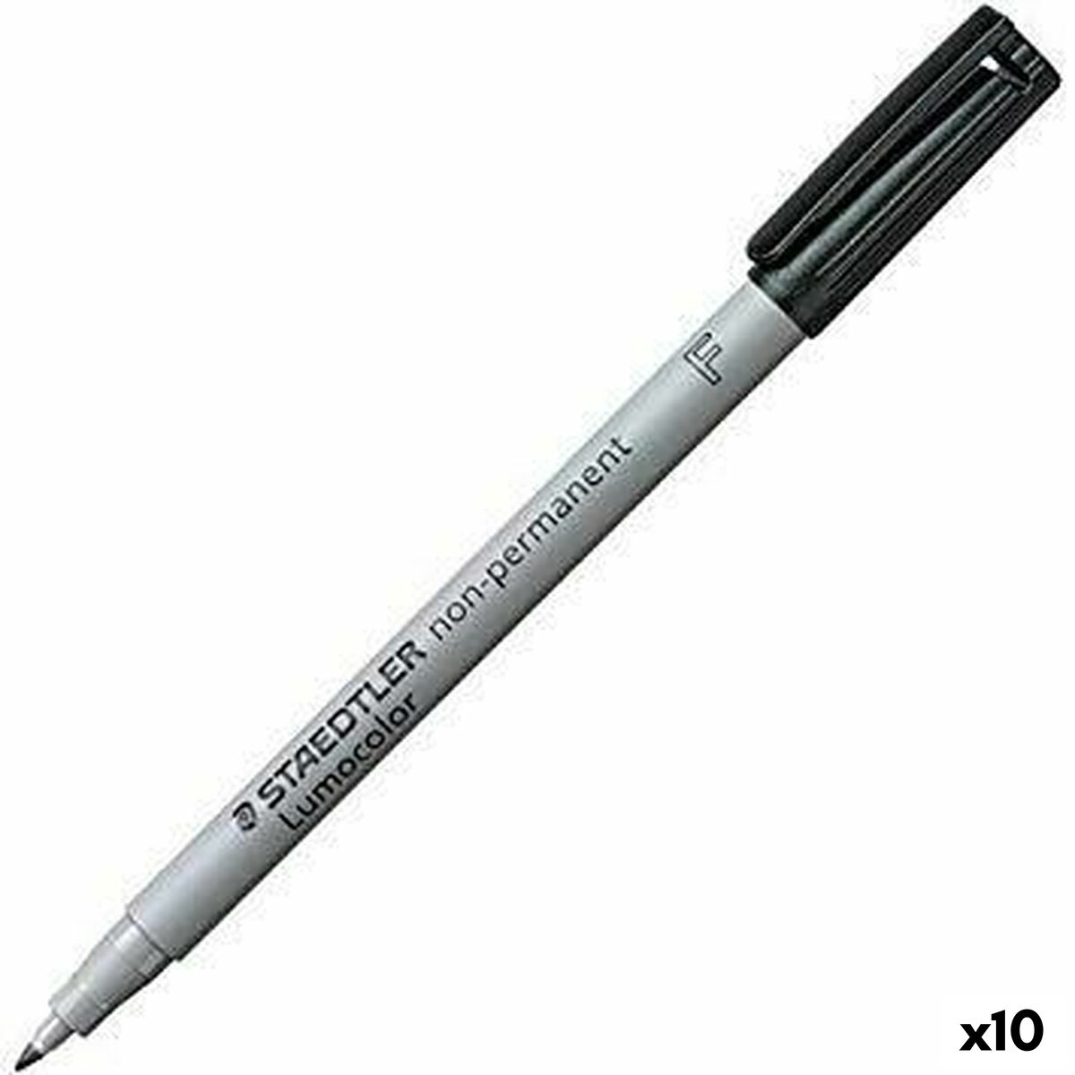 Rotulador Staedtler Lumocolor 316F  Negro (10 Unidades)