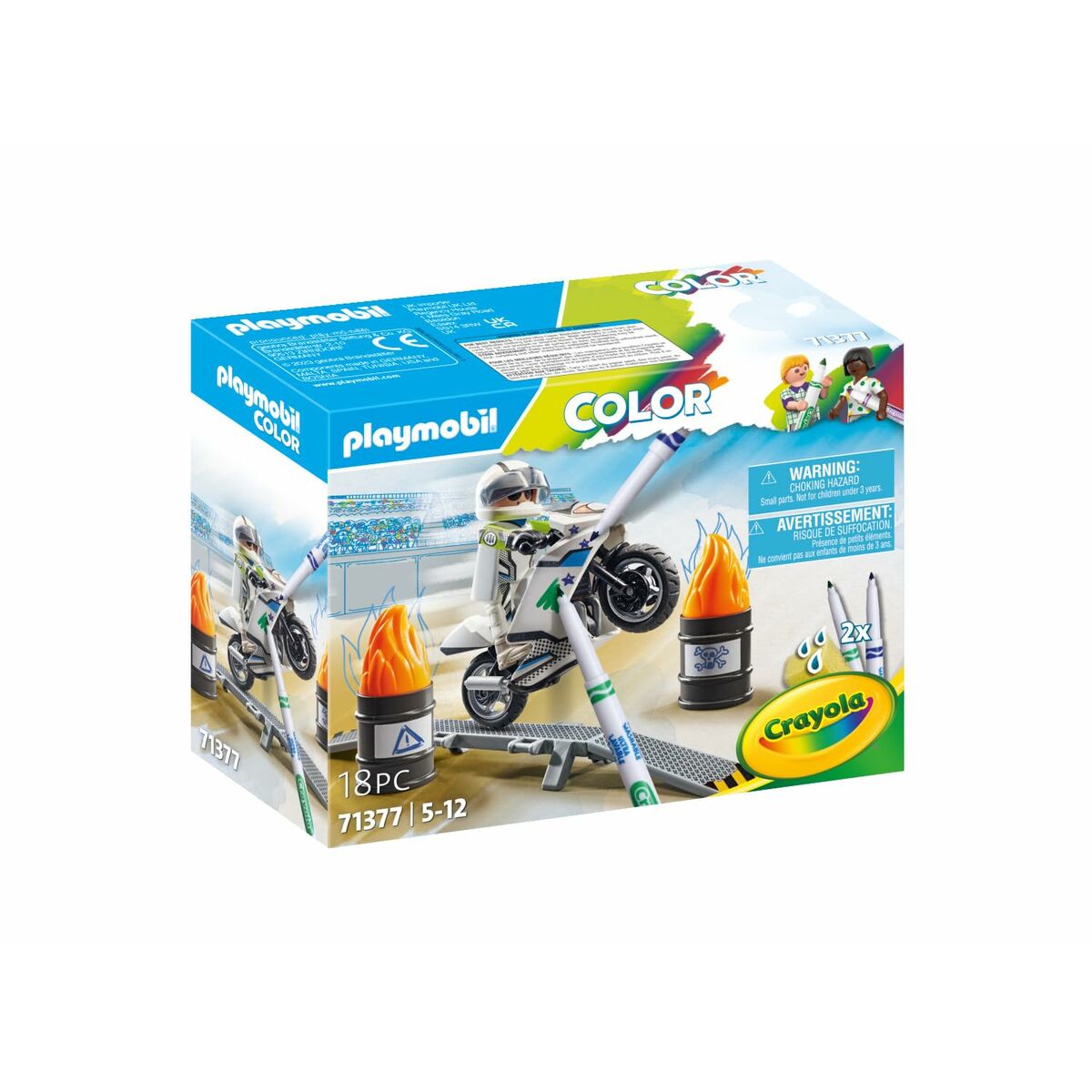 Playset Playmobil Color Moto 18 Piezas
