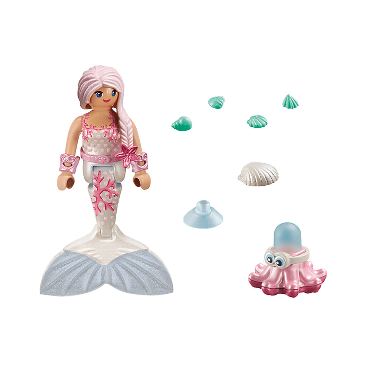 Playset Playmobil Pulpo Sirena 14 Piezas
