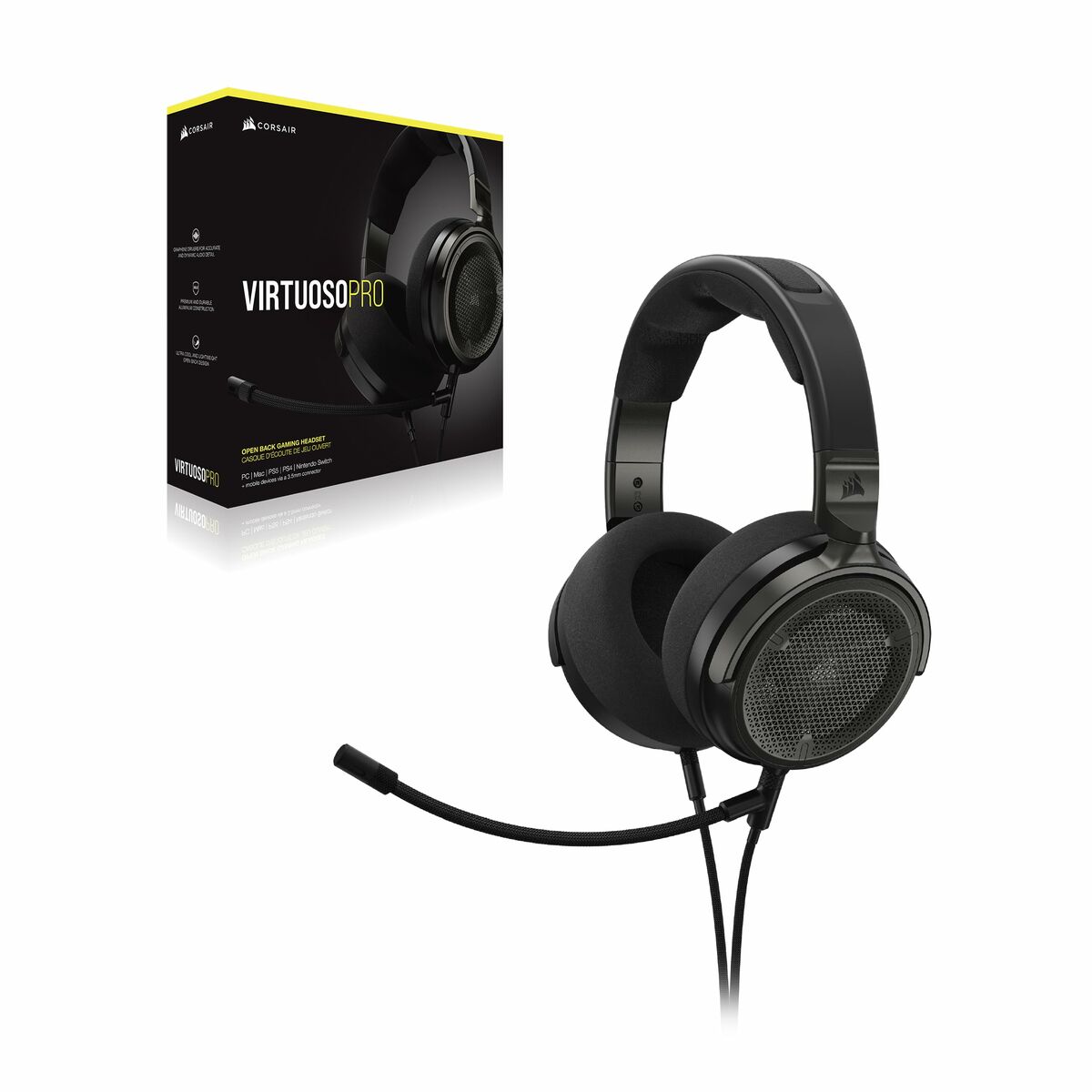 Auriculares con Micrófono Corsair Negro