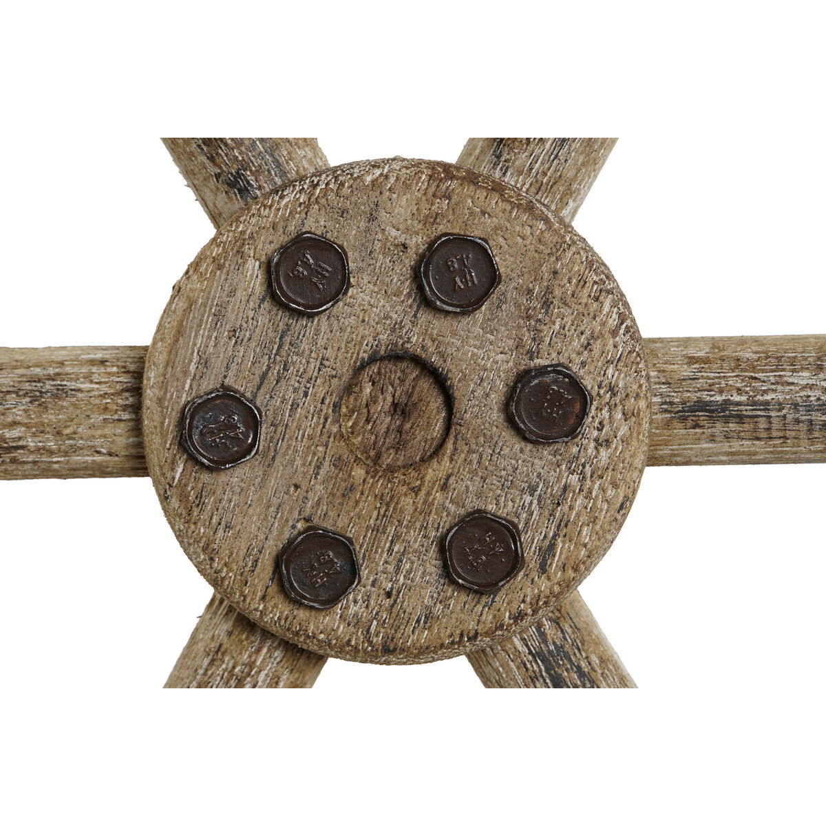 Decoración de Pared Home ESPRIT Natural Timón Acabado envejecido 75 x 4 x 66 cm