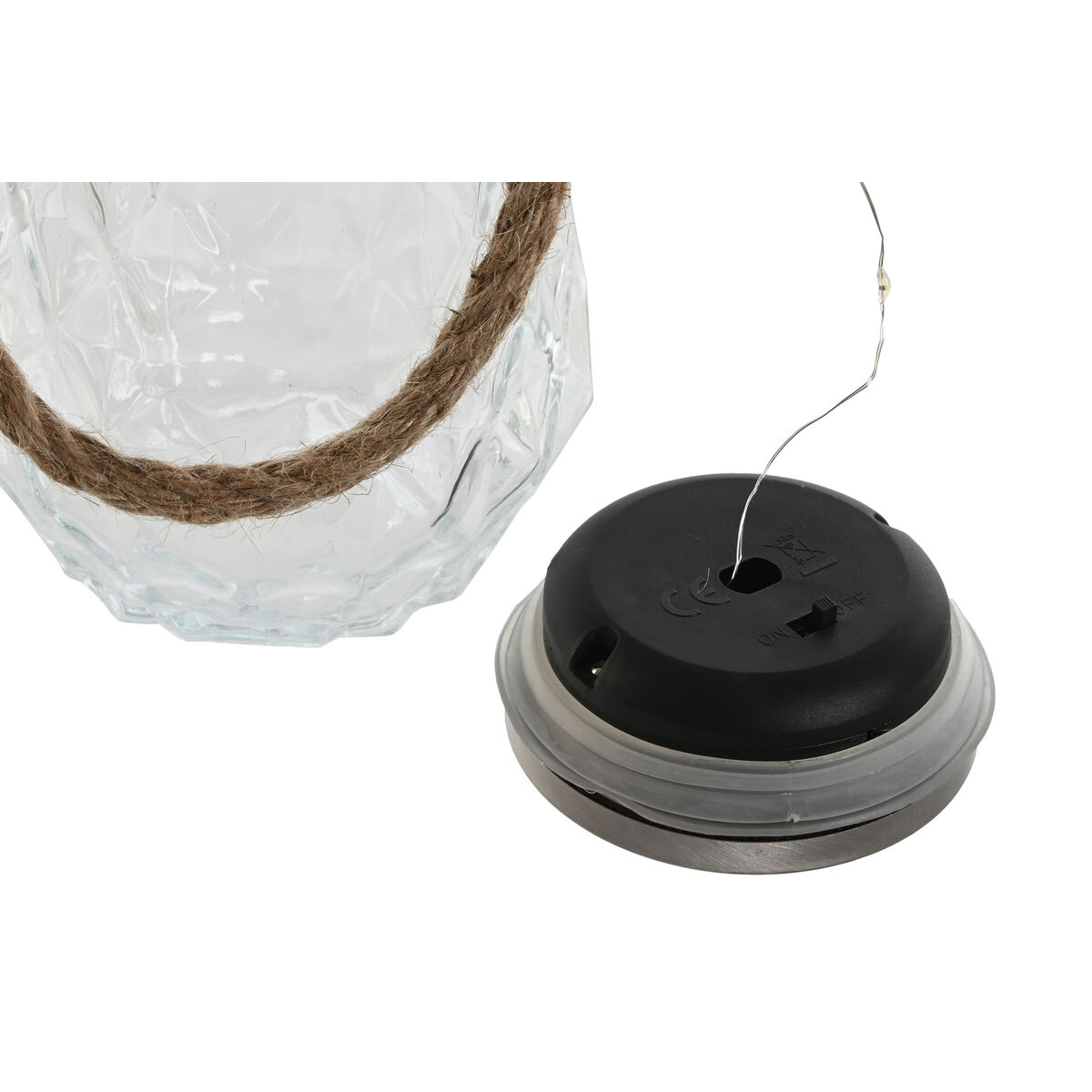 Decoración luminosa Home ESPRIT Transparente Plateado 11 x 11 x 18 cm