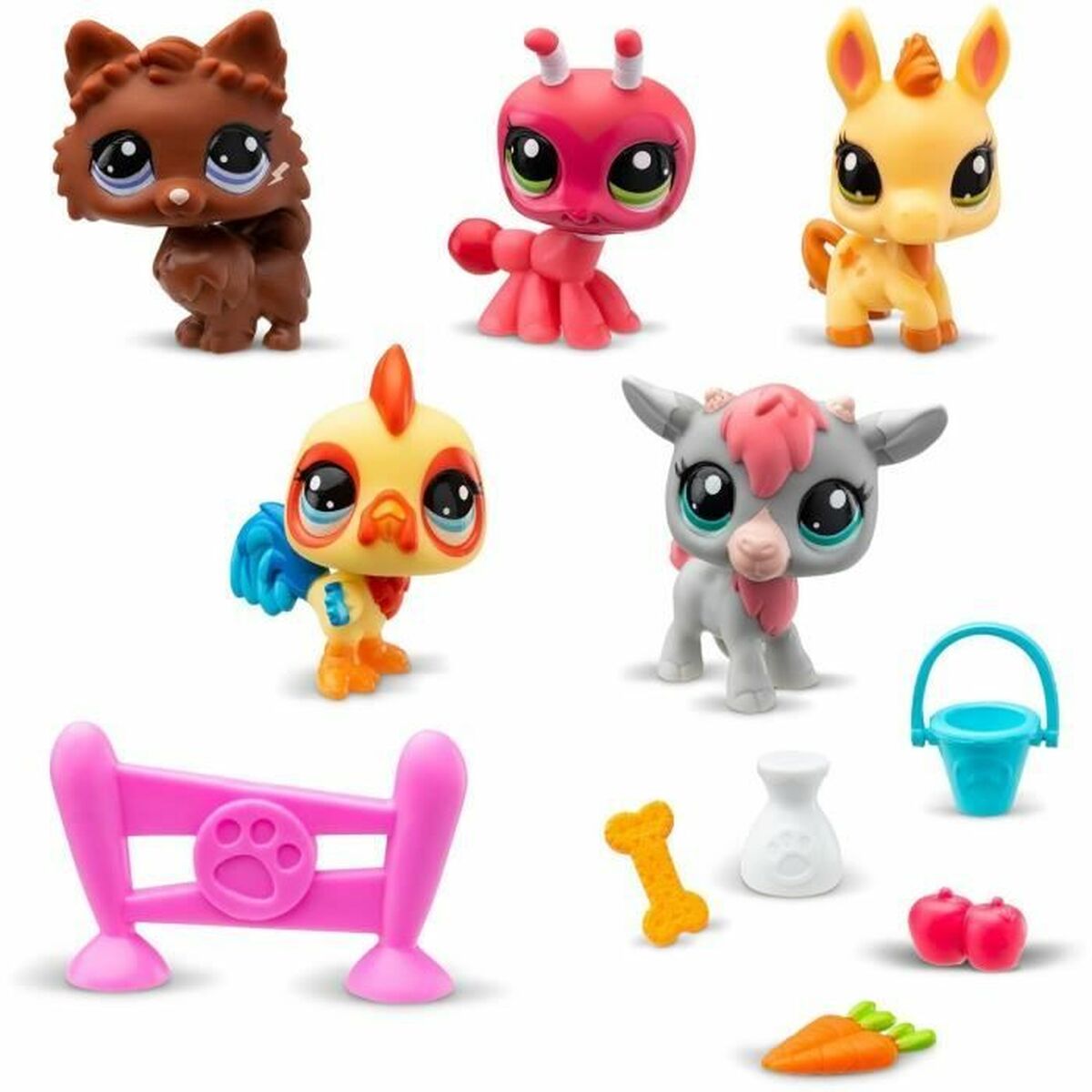 Set de Figuras de Animales Bandai Littlest Pet Shop Plástico