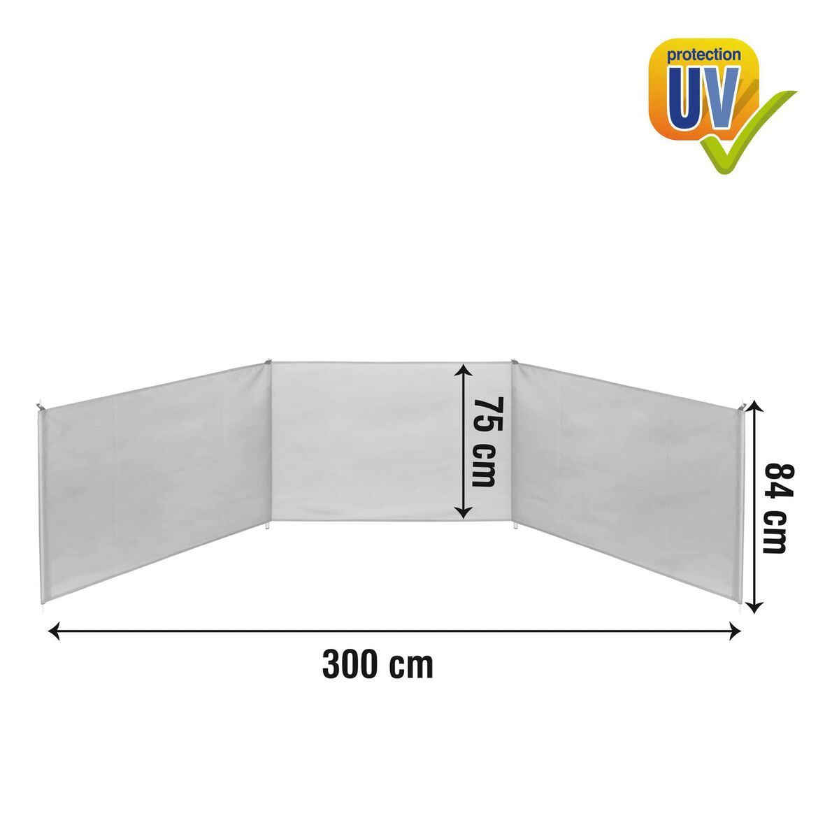 Paravientos Aktive 300 x 85 x 2 cm