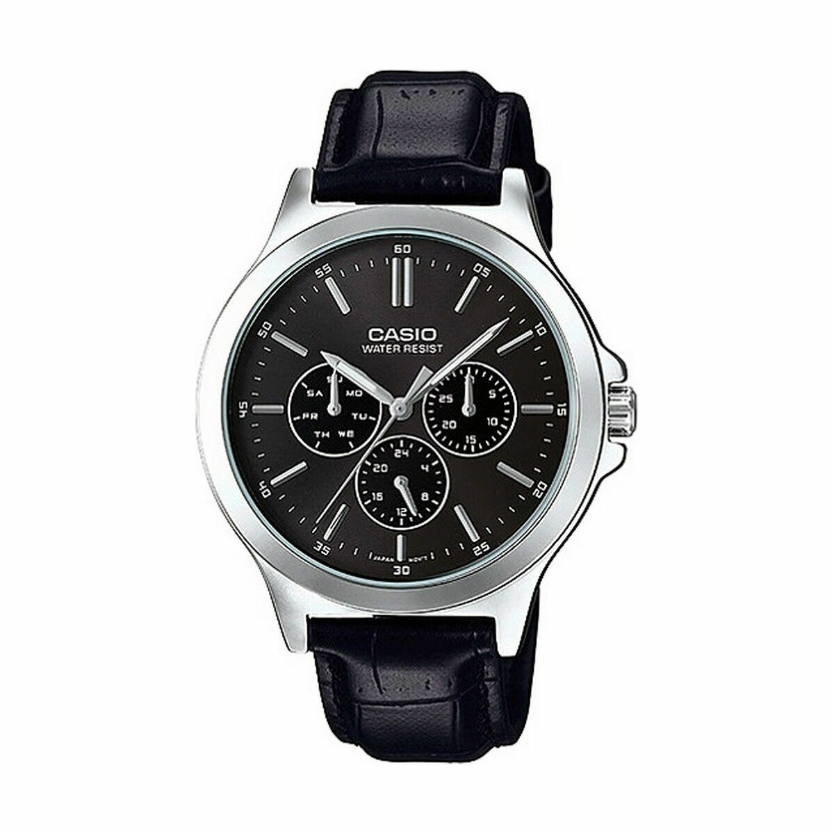 Reloj Hombre Casio MULTIFUNCTION BLACK, LEATHER Negro (Ø 41,5 mm) (Ø 40 mm)