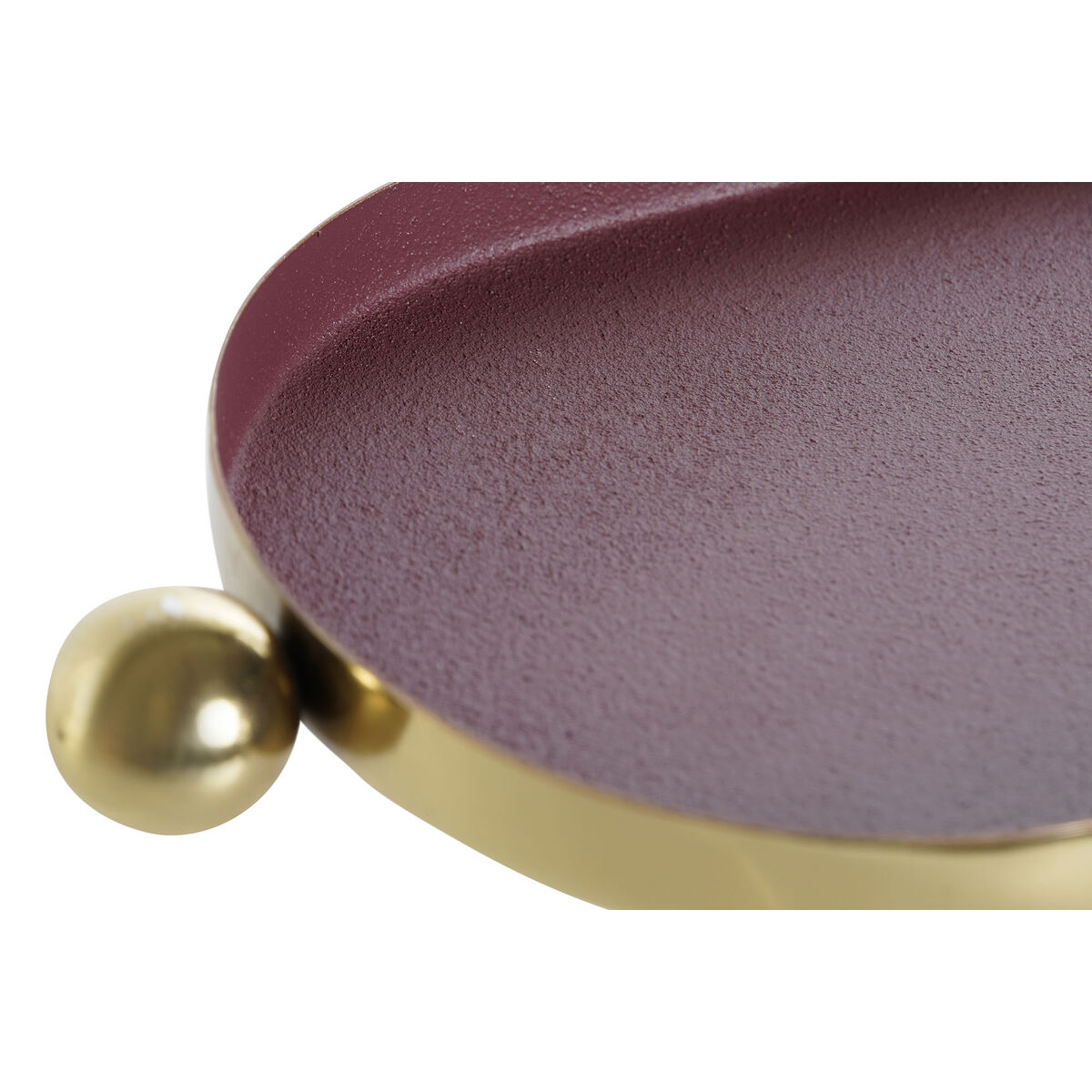 Centro de Mesa DKD Home Decor Naranja Magenta Dorado Hierro 35 x 13 x 3 cm (2 Unidades)