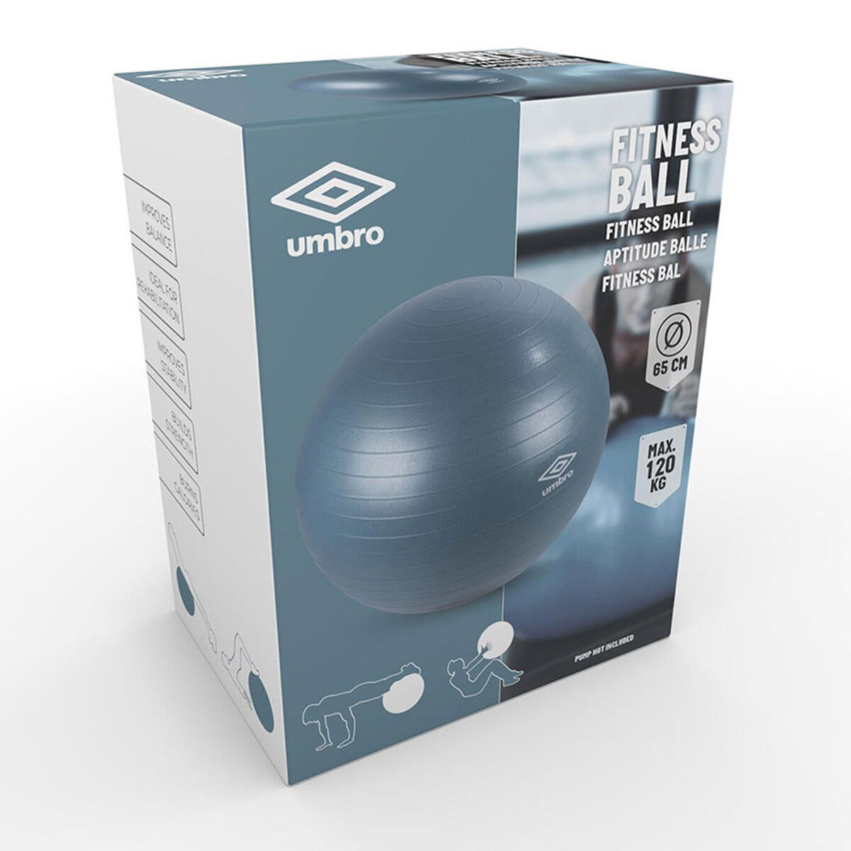 Bola de ejercicio Umbro Ø 65 cm Azul