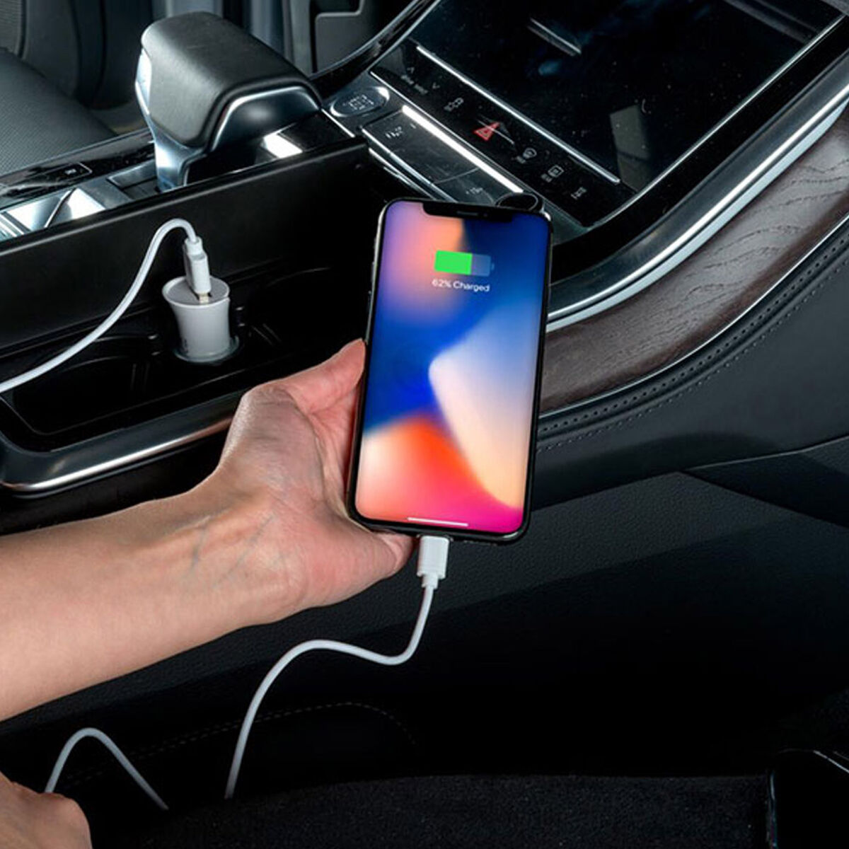 Cable USB a Lightning All Ride Blanco 1,2 m