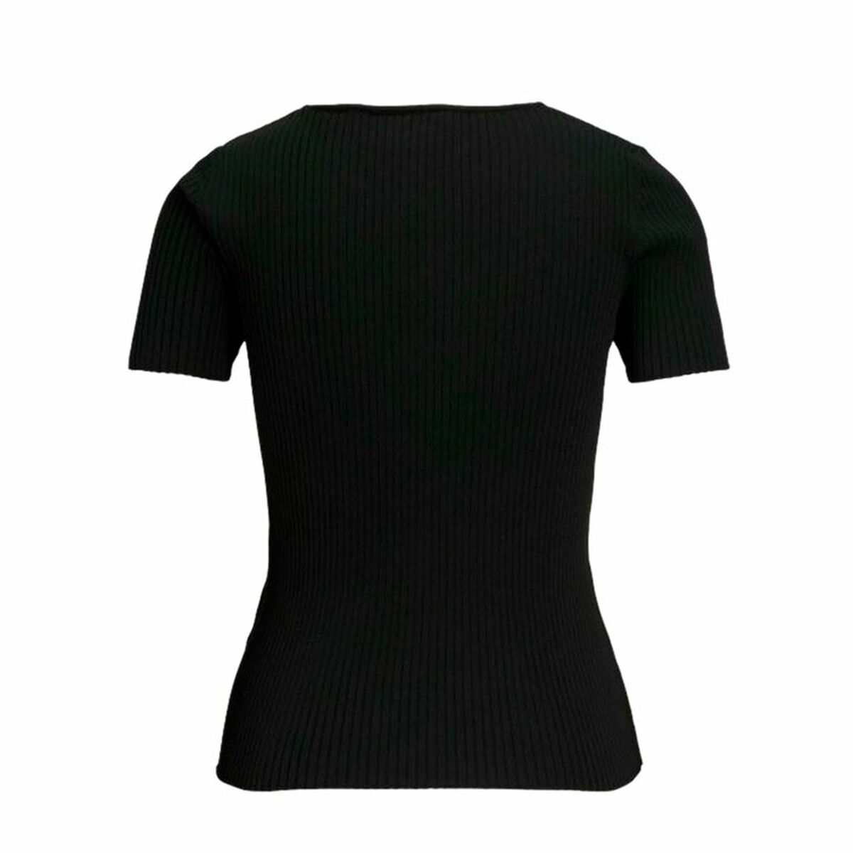 Camiseta de Manga Corta Mujer Jack & Jones Jxsky Ss Knit Negro