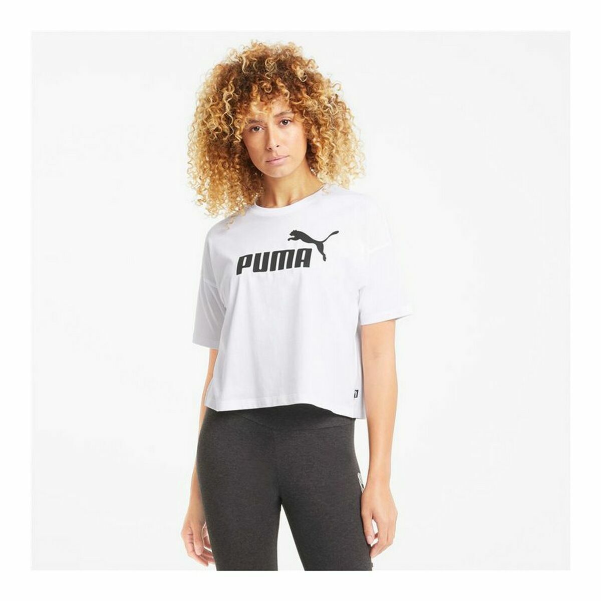 Camiseta de Manga Corta Mujer Puma Blanco L
