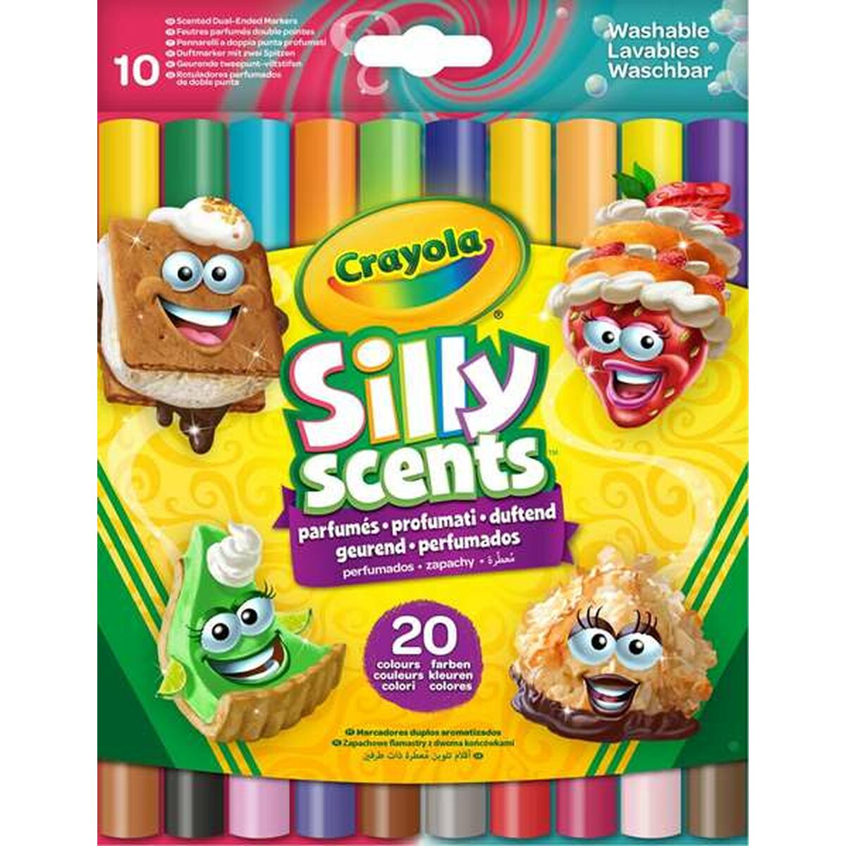 Set de Rotuladores Crayola Perfumado Lavable Doble punta 10 Piezas