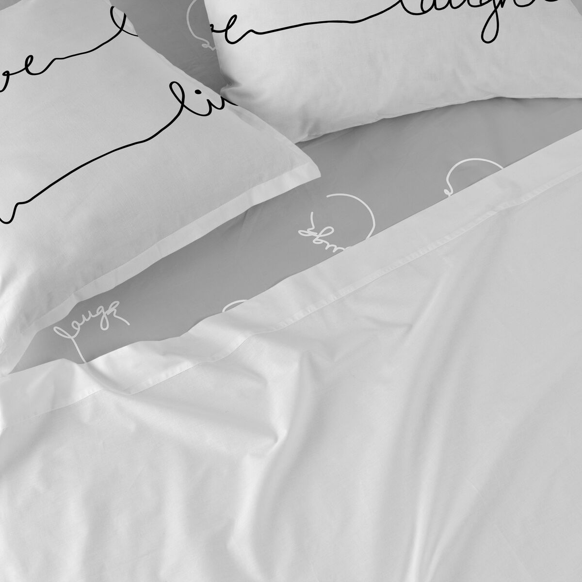 Sábana Bajera HappyFriday BLANC Multicolor Cama de 180