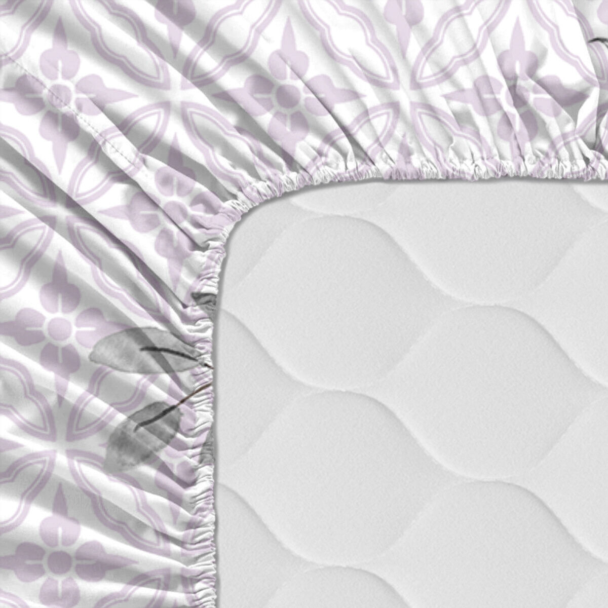 Sábana Bajera HappyFriday Delicate Multicolor 140 x 200 x 32 cm 