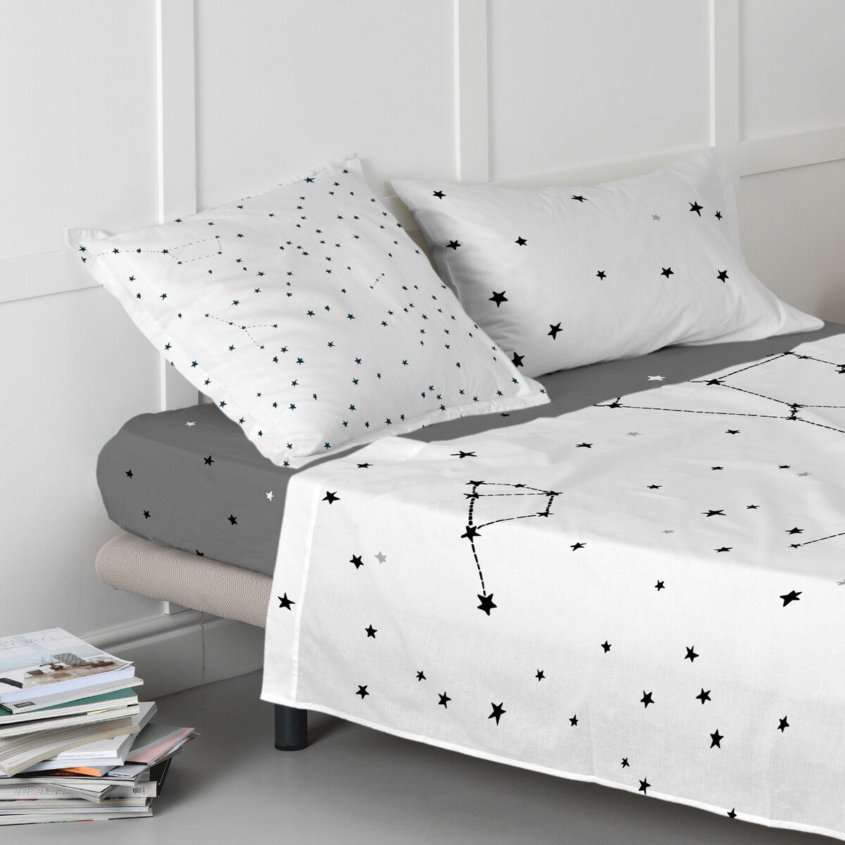 Sábana Bajera HappyFriday BLANC Multicolor 105 x 200 x 32 cm