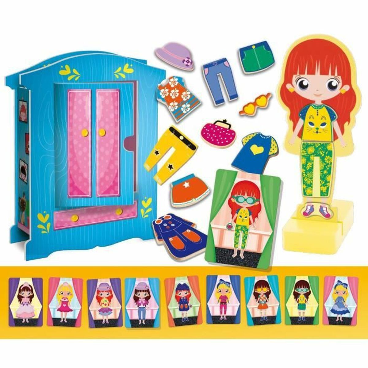Juego Educativo Lisciani Giochi Magnetic Fashion Doll (FR)