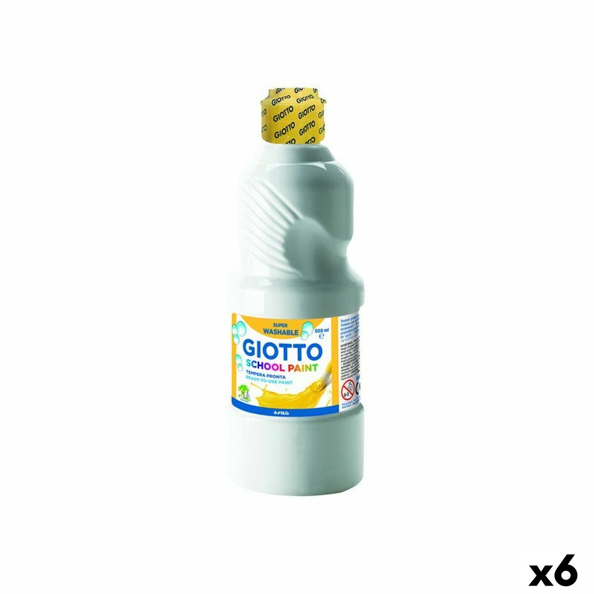 Témpera Giotto   Blanco 500 ml (6 Unidades)
