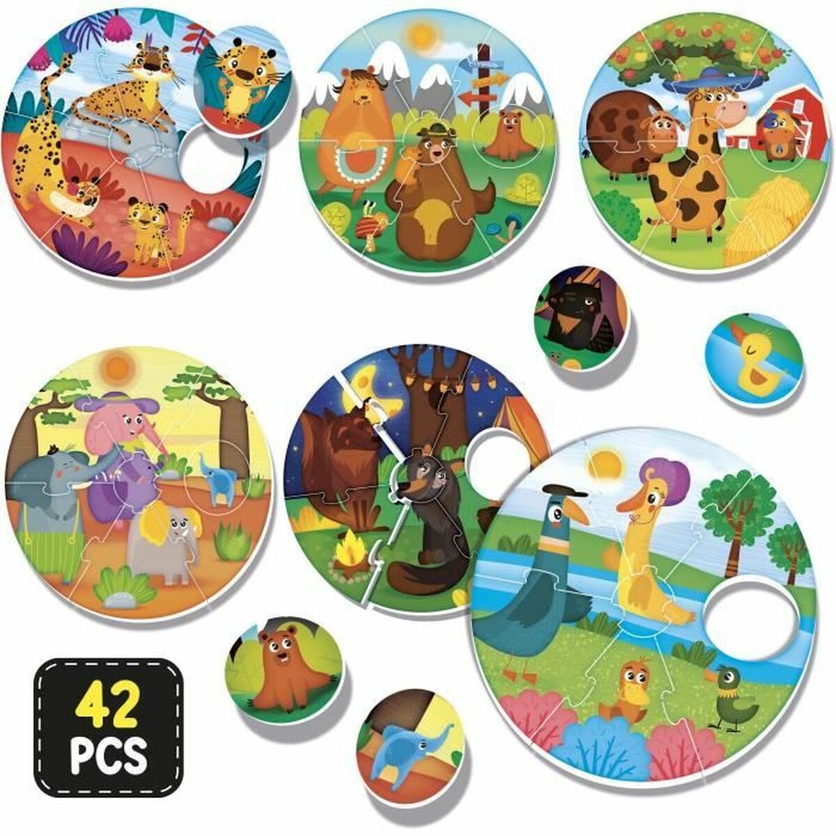 Juego Educativo Lisciani Giochi Montessori Baby Round Puppies (FR)