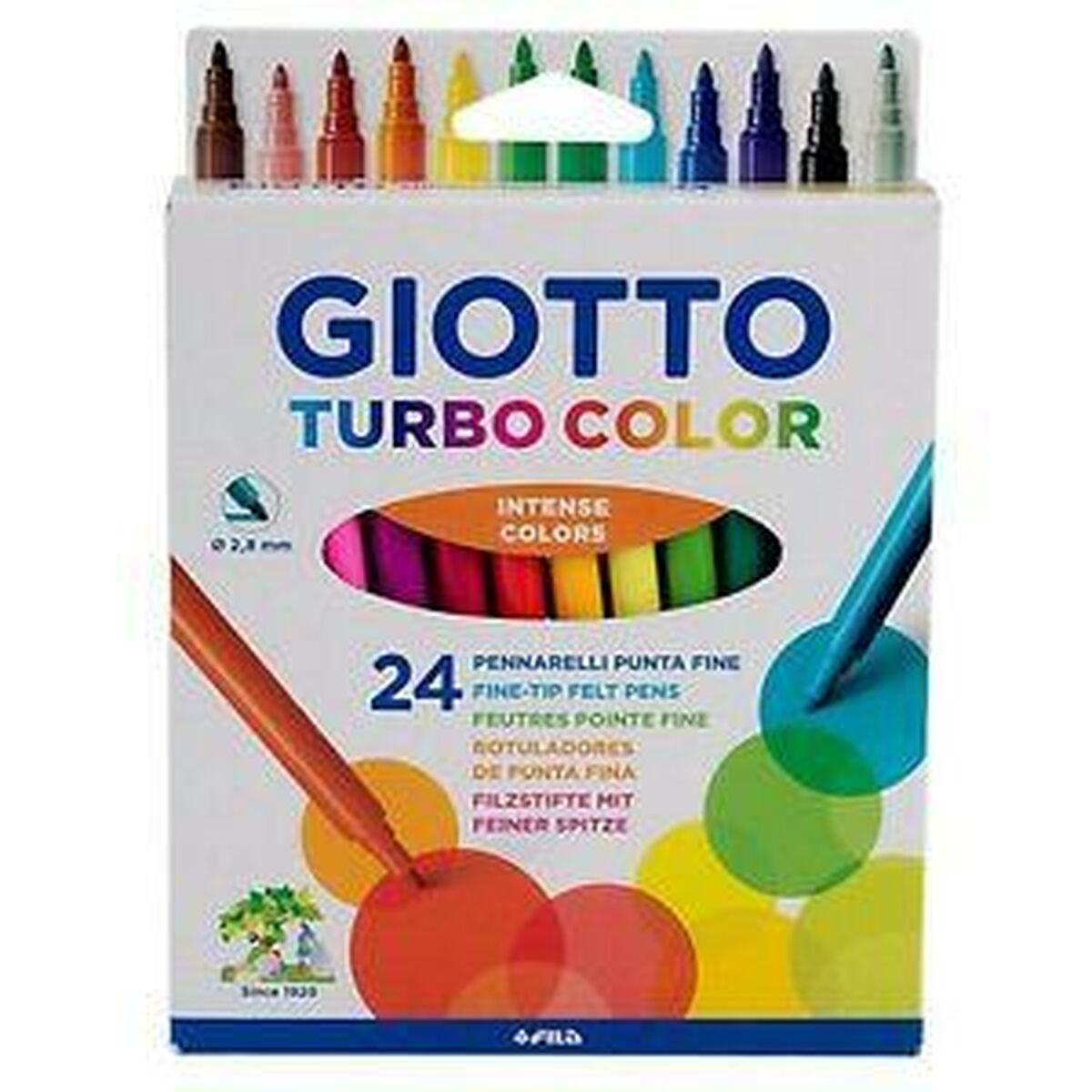 Set de Rotuladores Giotto Turbo Color Multicolor (5 Unidades)
