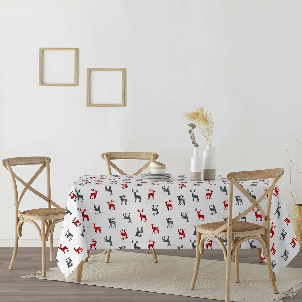 Mantel resinado antimanchas Belum Merry Christmas Multicolor 300 x 150 cm