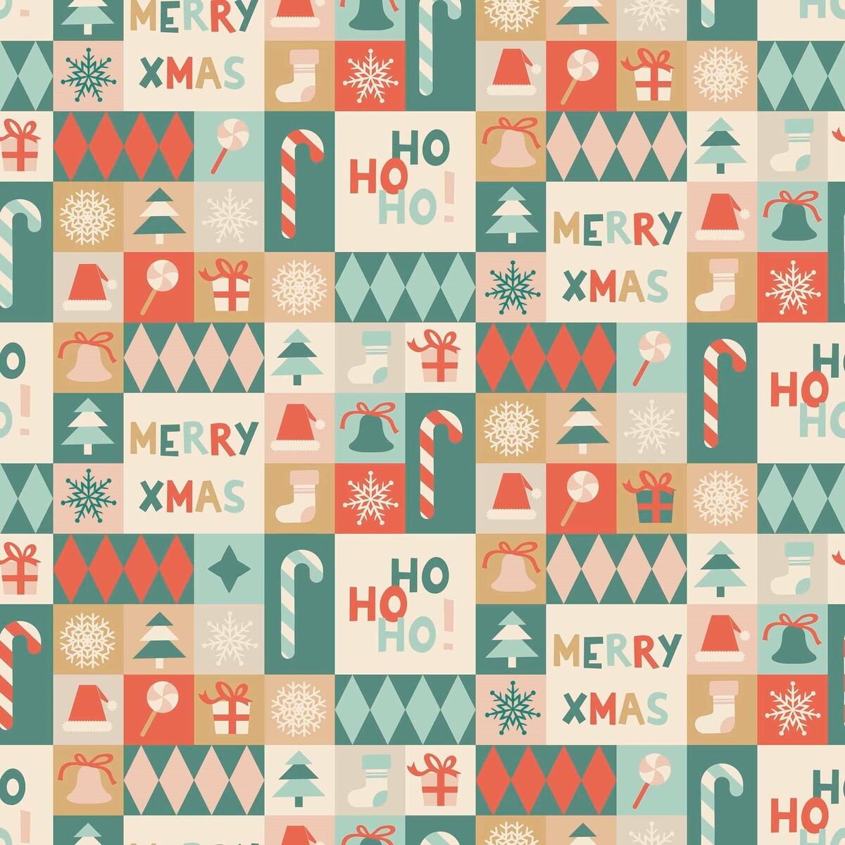 Mantel resinado antimanchas Belum Merry Christmas Multicolor 100 x 150 cm