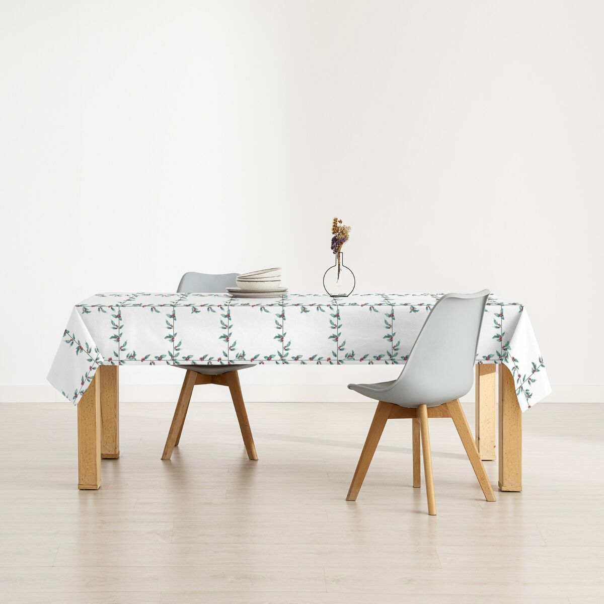 Mantel resinado antimanchas Belum White Christmas Multicolor 250 x 150 cm