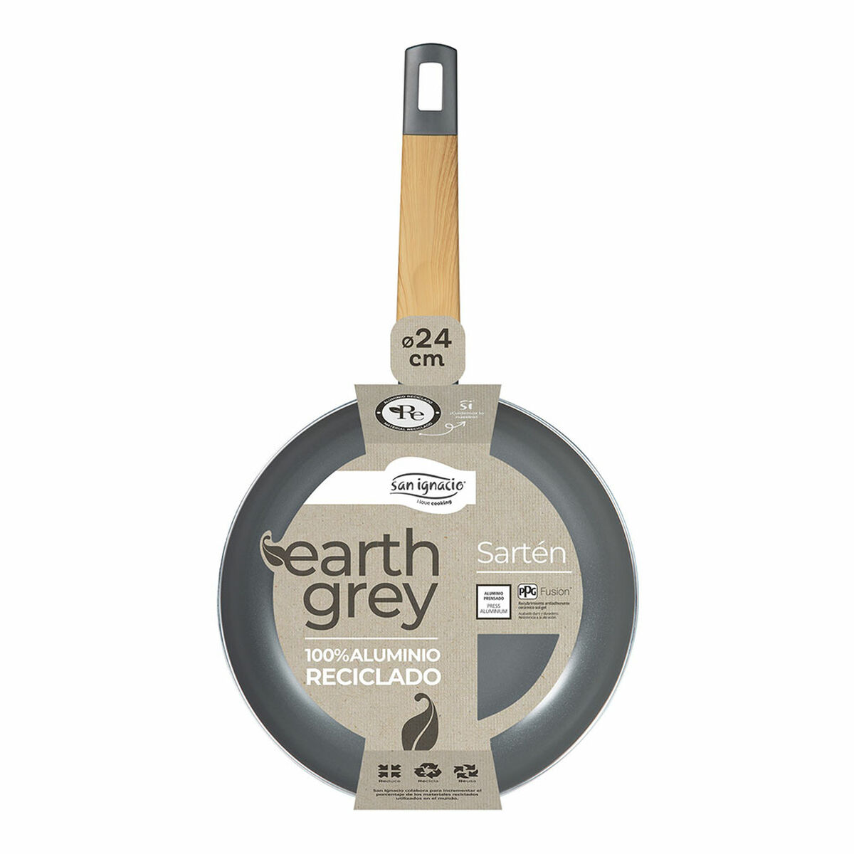 Sartén San Ignacio Earth Grey SG-6751 Gris