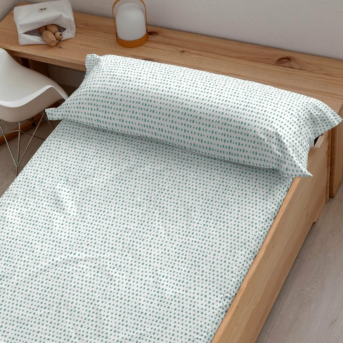 Sábana Bajera Ajustable Kids&Cotton Jeddah Multicolor Cama de 90 90 x 200 cm