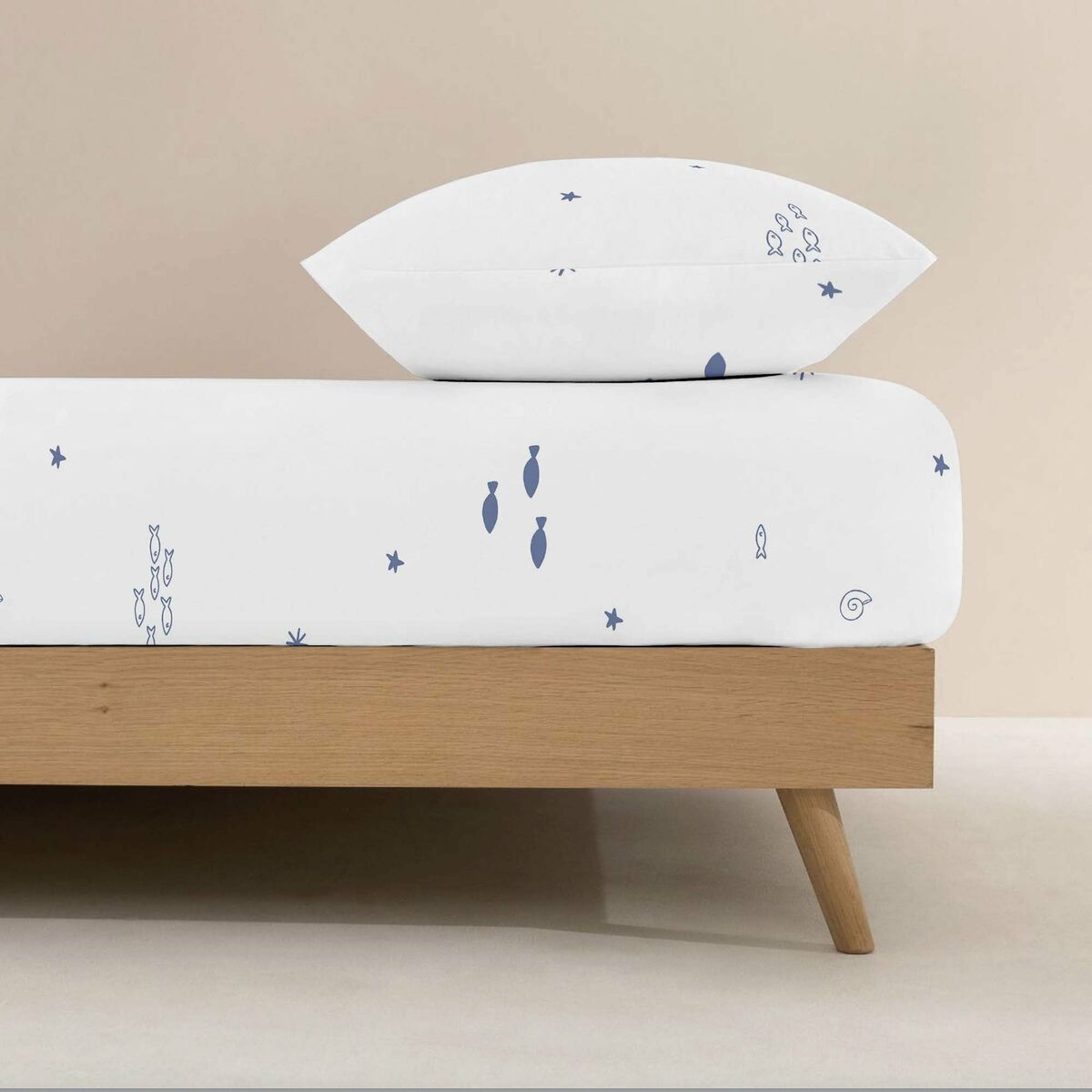 Sábana Bajera Ajustable Kids&Cotton Tabor Multicolor Cama de 90 90 x 200 cm